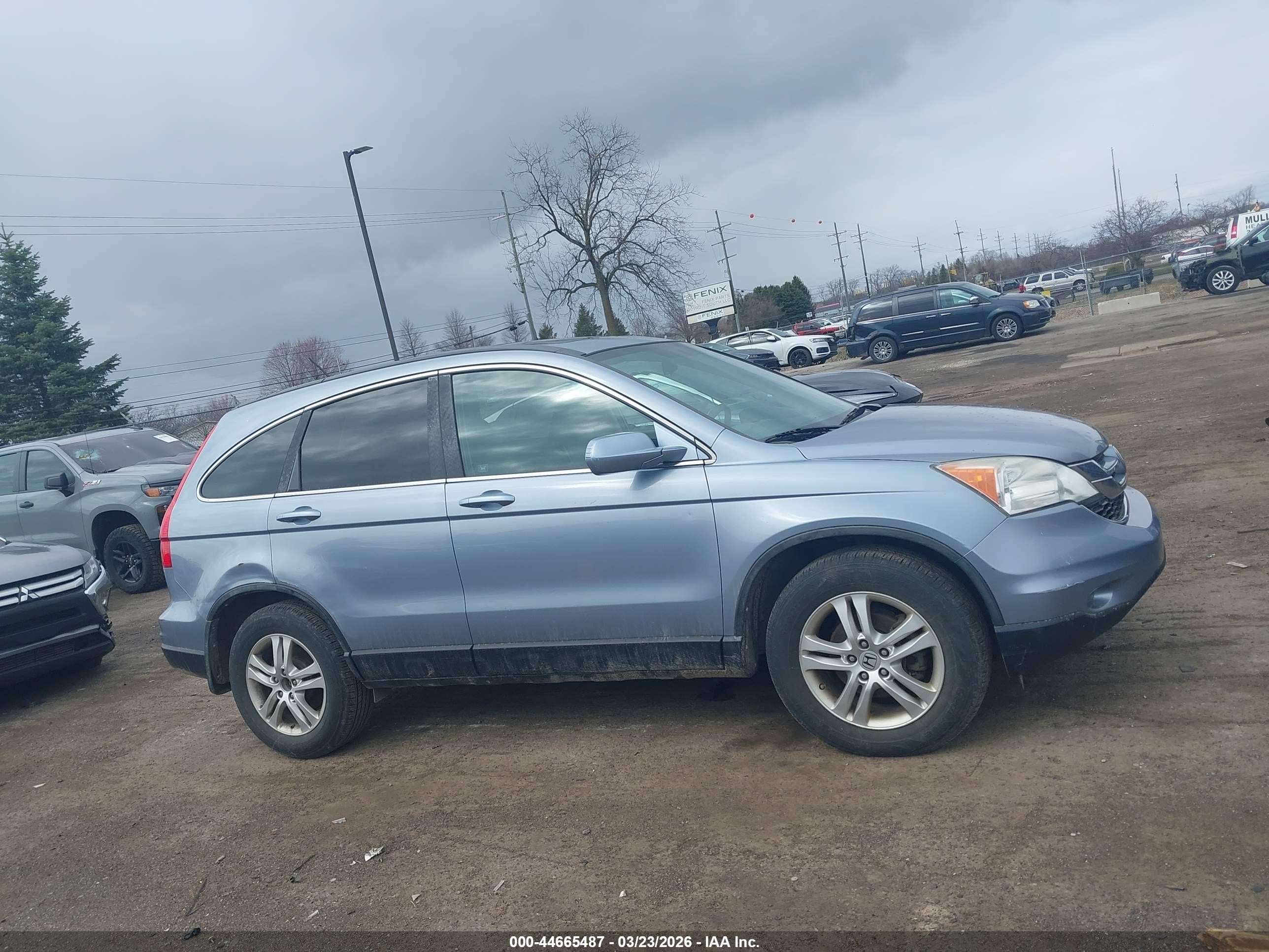 2011 Honda Cr-v Ex-l Light Blue vin: 5J6RE4H74BL033080