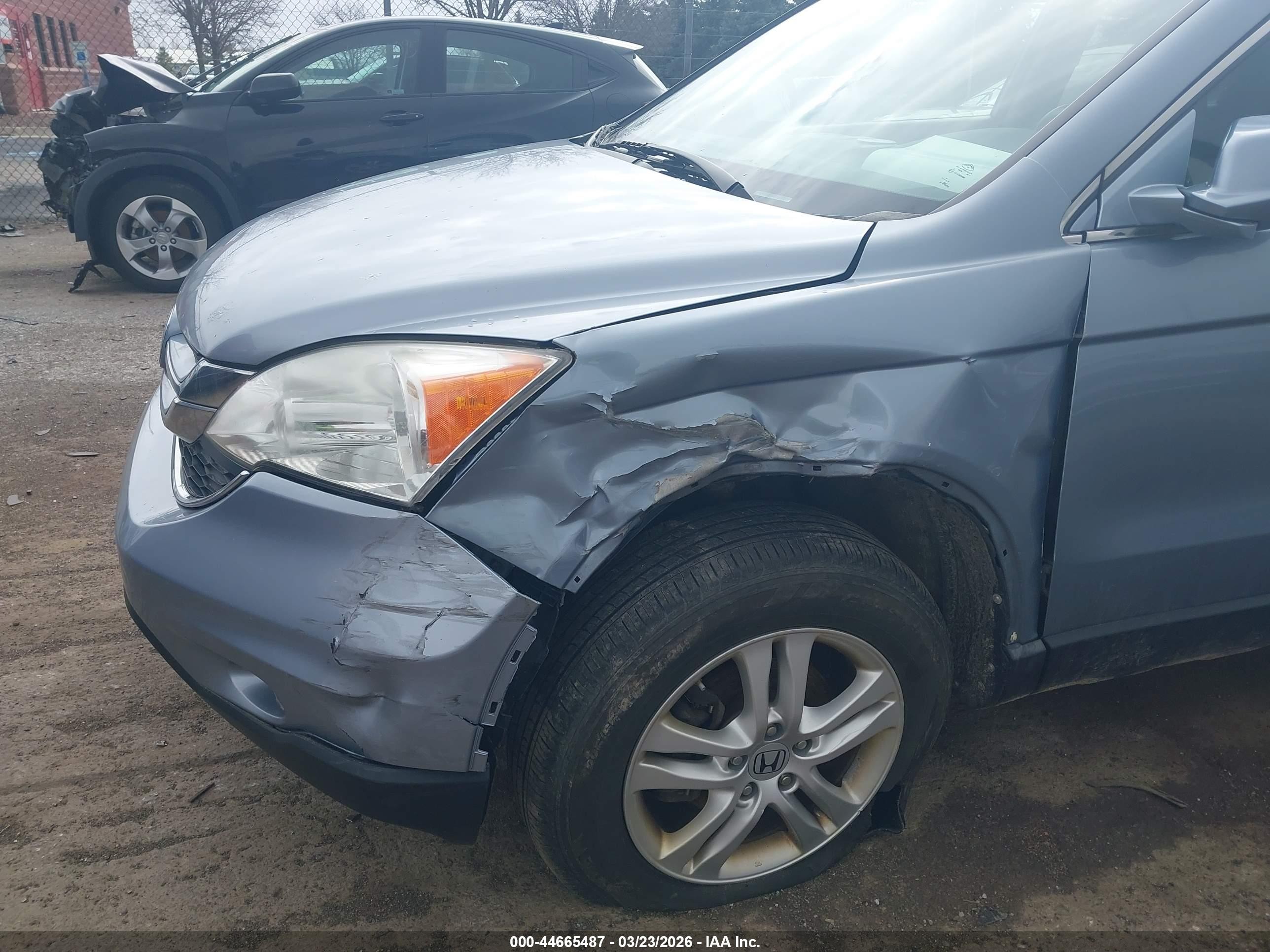 2011 Honda Cr-v Ex-l Light Blue vin: 5J6RE4H74BL033080