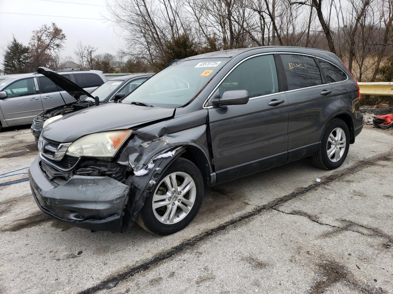 2011 Honda Cr-v Exl Gray vin: 5J6RE4H74BL077418