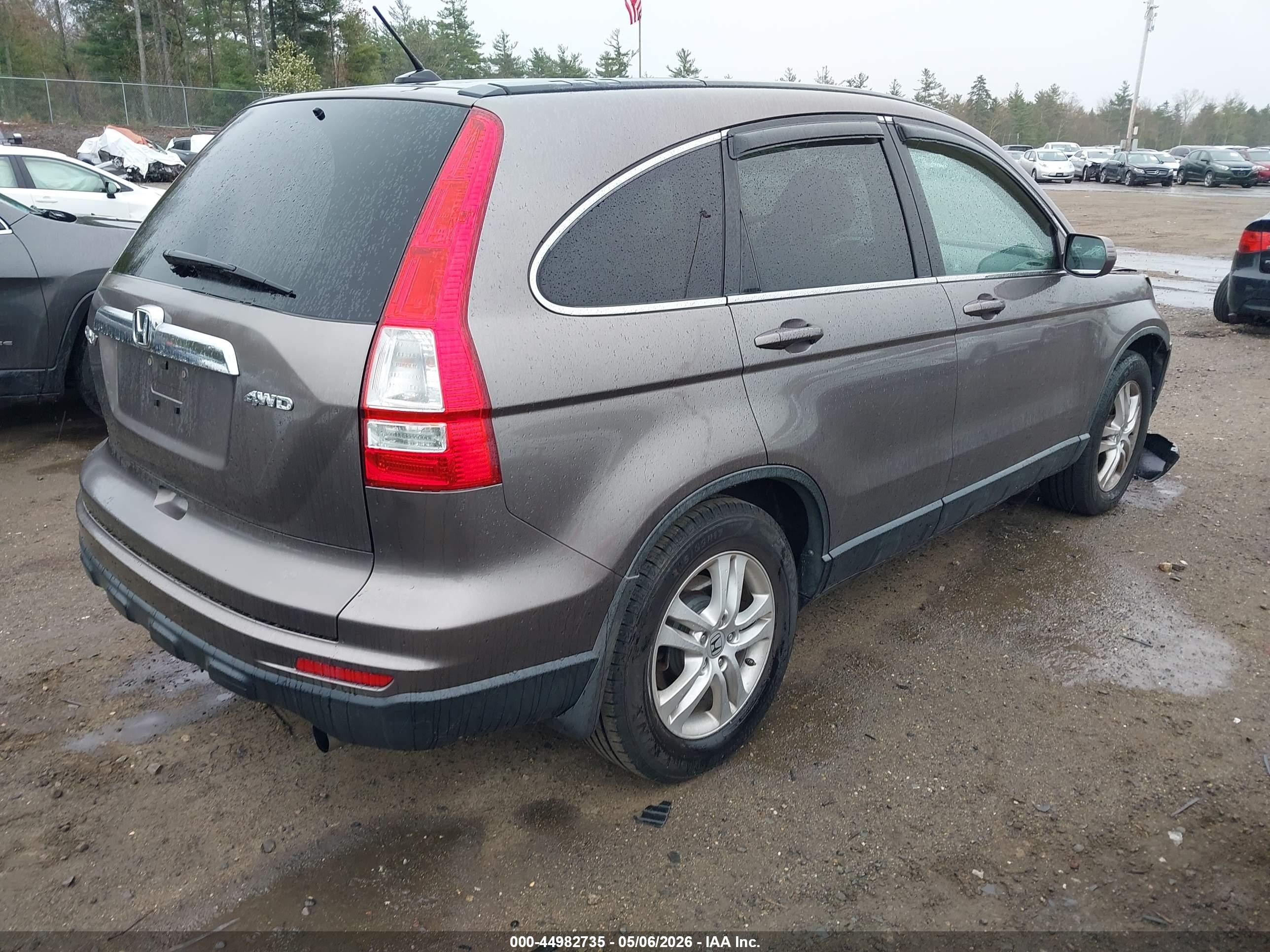 2011 Honda Cr-v Ex-l Gray vin: 5J6RE4H74BL090864
