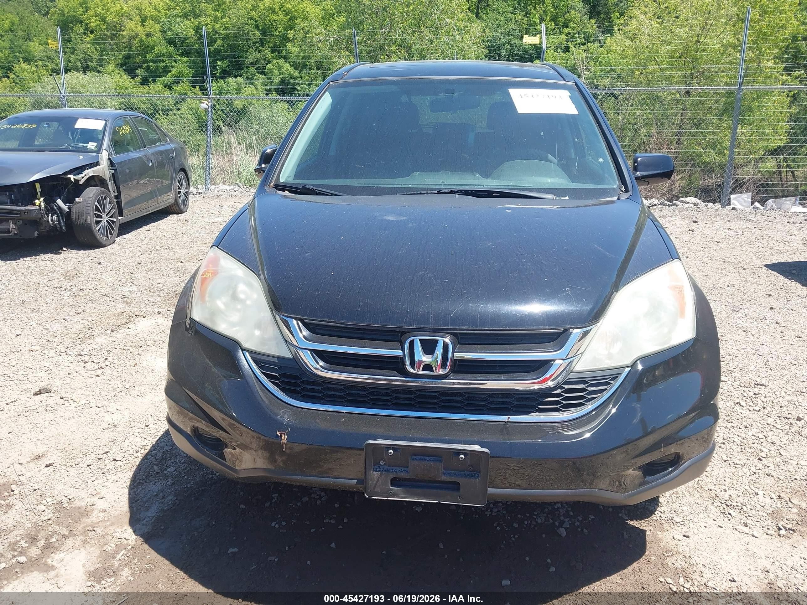 2011 Honda Cr-v Ex-l Black vin: 5J6RE4H74BL122115