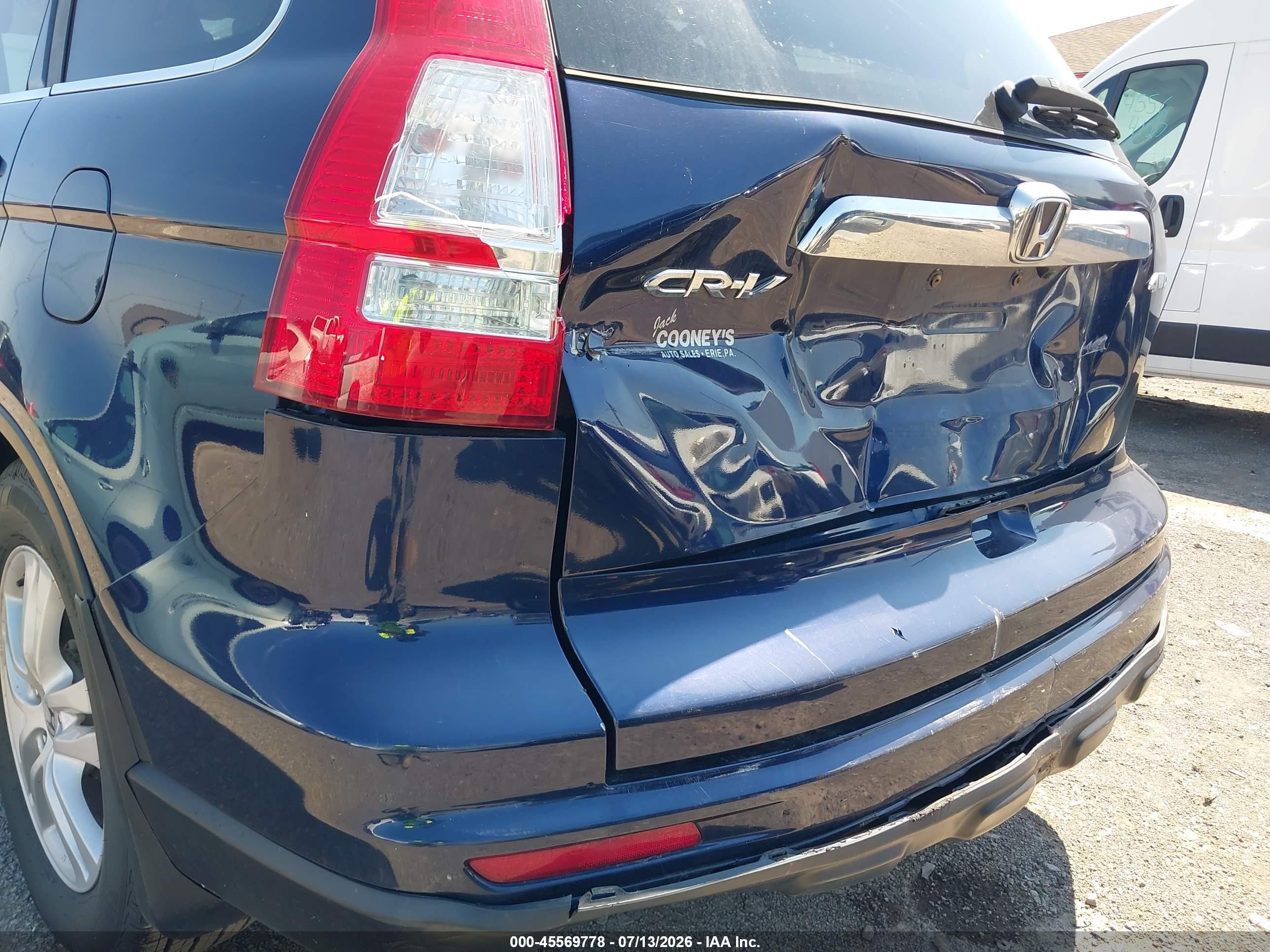 2010 Honda Cr-v Ex-l Blue vin: 5J6RE4H75AL011796