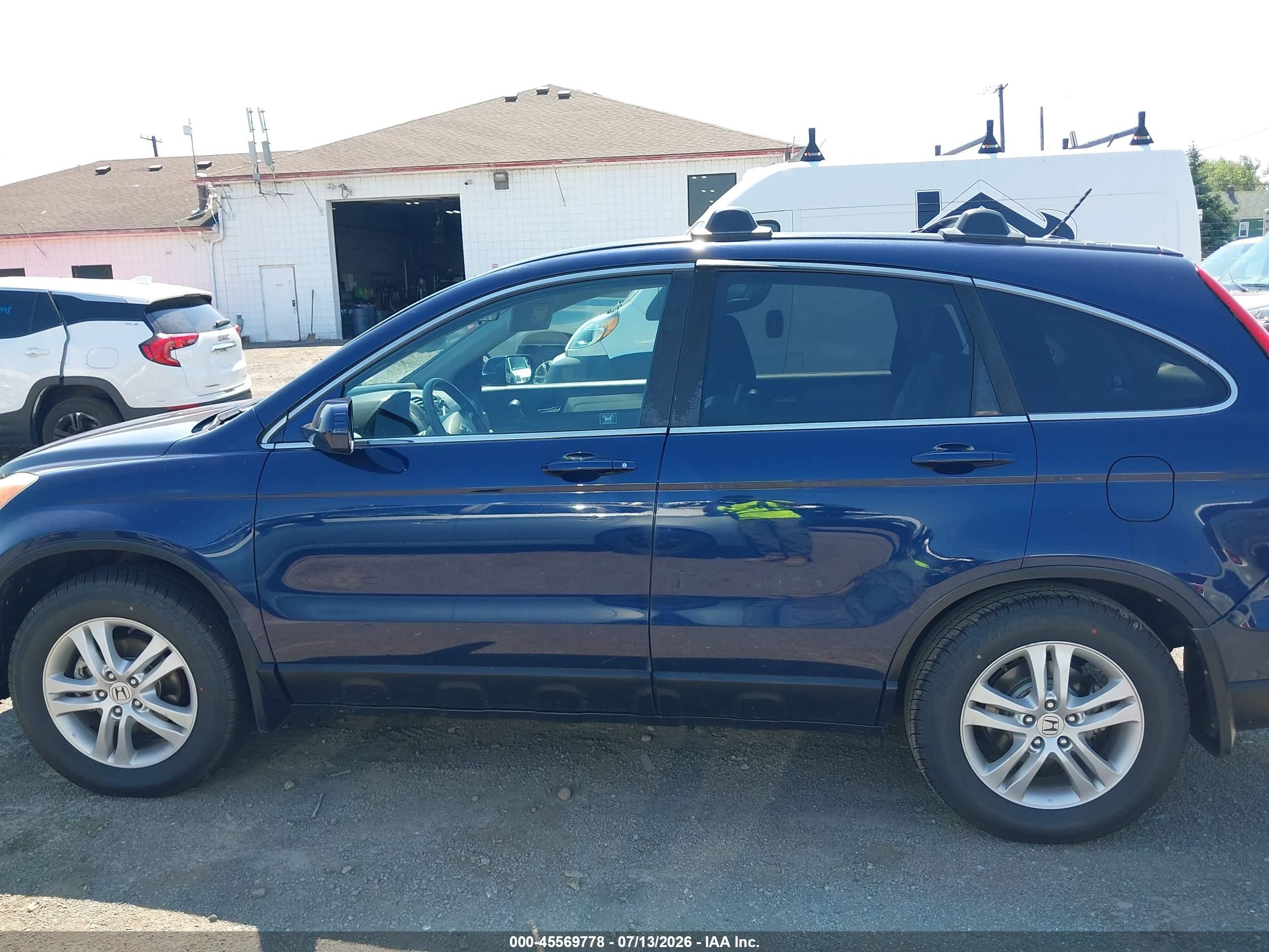 2010 Honda Cr-v Ex-l Blue vin: 5J6RE4H75AL011796