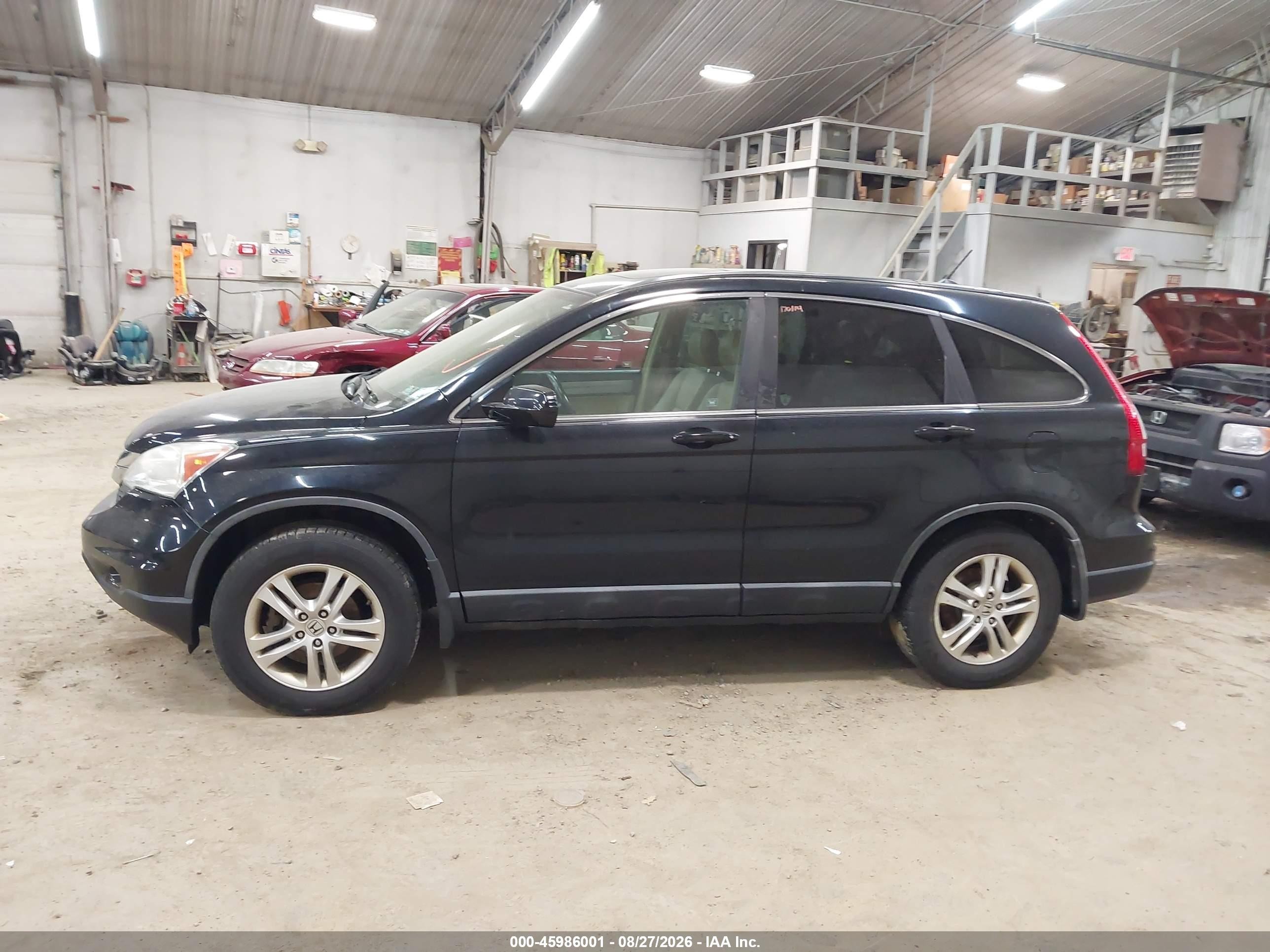 2010 Honda Cr-v Ex-l Black vin: 5J6RE4H75AL012978