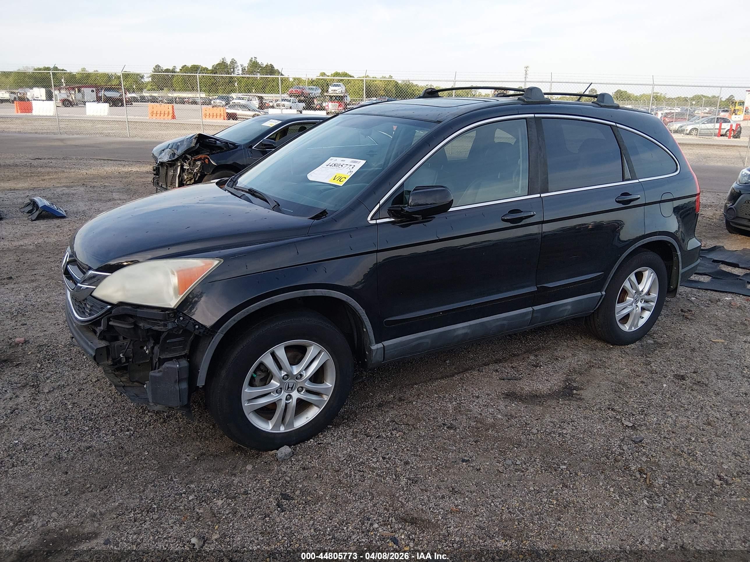 2010 Honda Cr-v Ex-l Черный vin: 5J6RE4H75AL016478