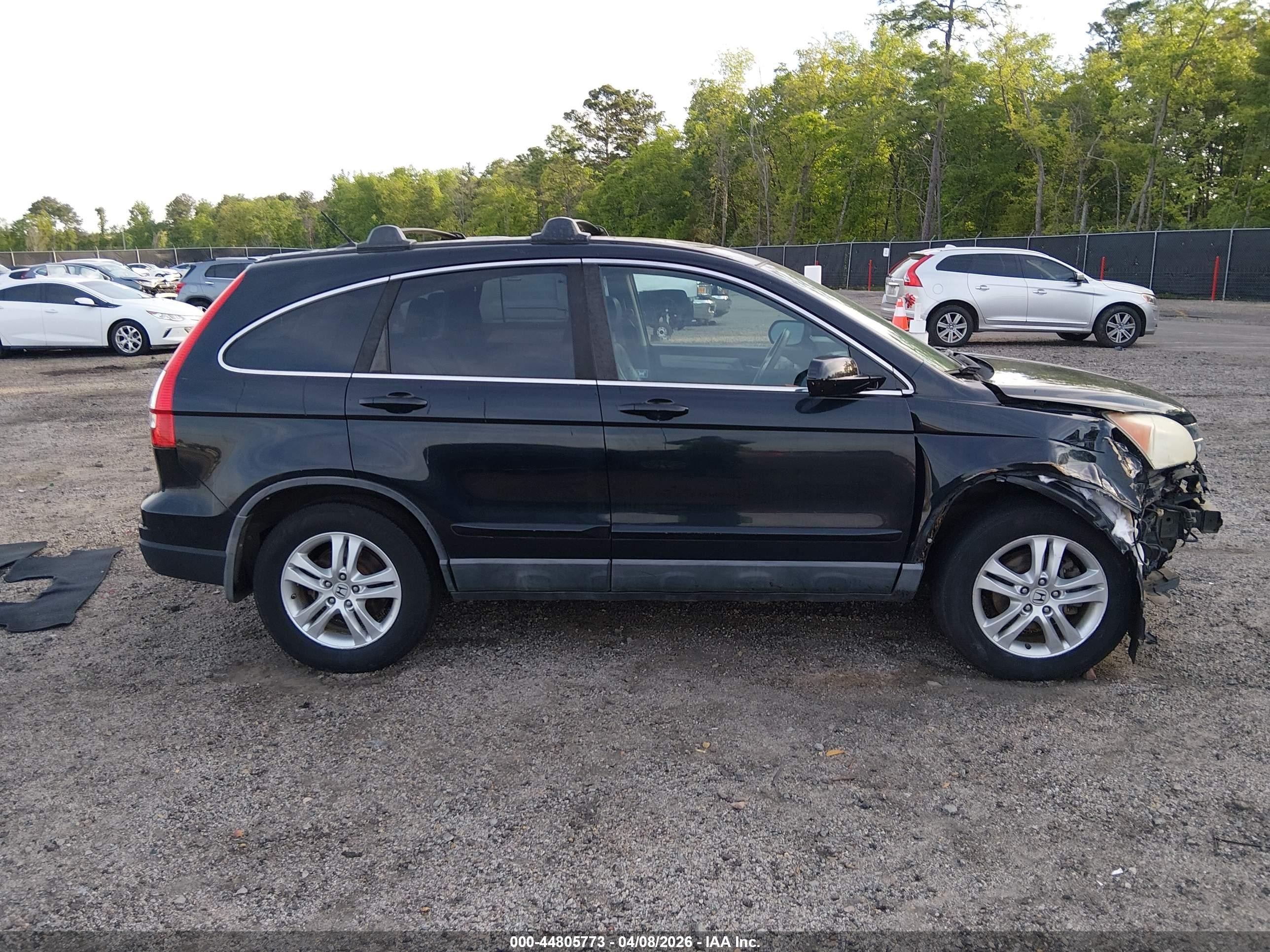 2010 Honda Cr-v Ex-l Черный vin: 5J6RE4H75AL016478