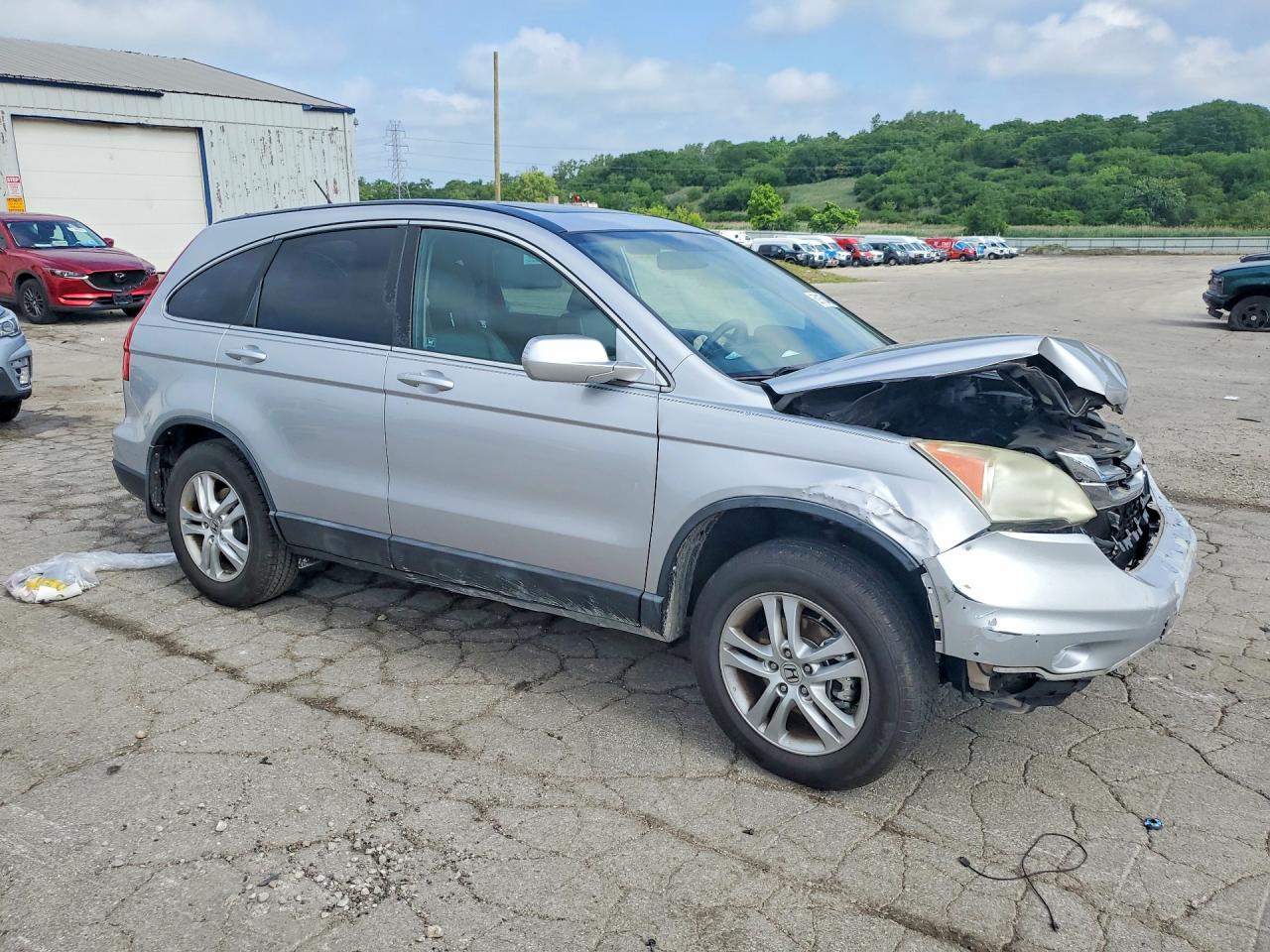 2010 Honda Cr-v Exl Silver vin: 5J6RE4H75AL023821