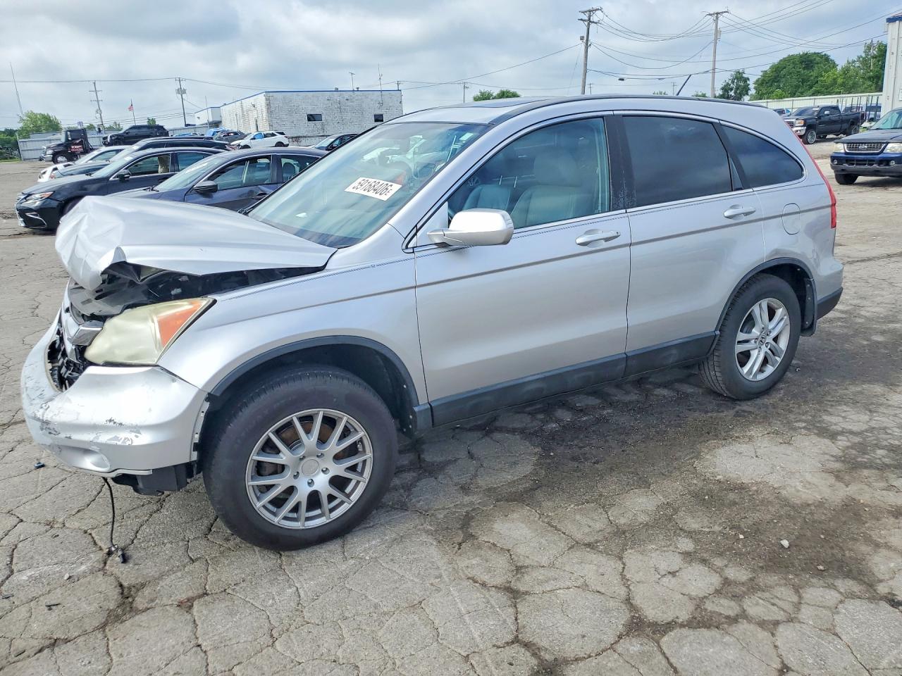 2010 Honda Cr-v Exl Silver vin: 5J6RE4H75AL023821