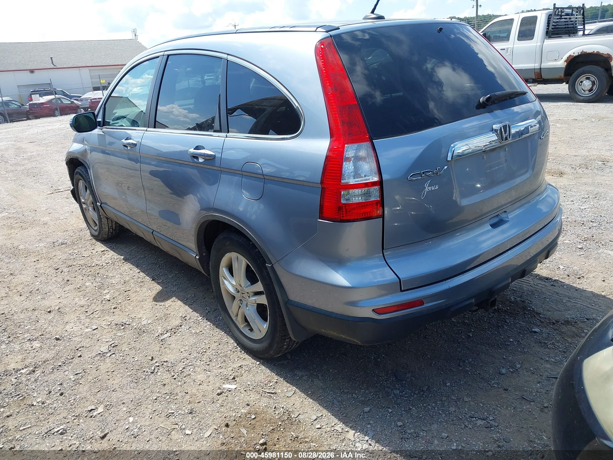 2010 Honda Cr-v Ex-l Light Blue vin: 5J6RE4H75AL042322
