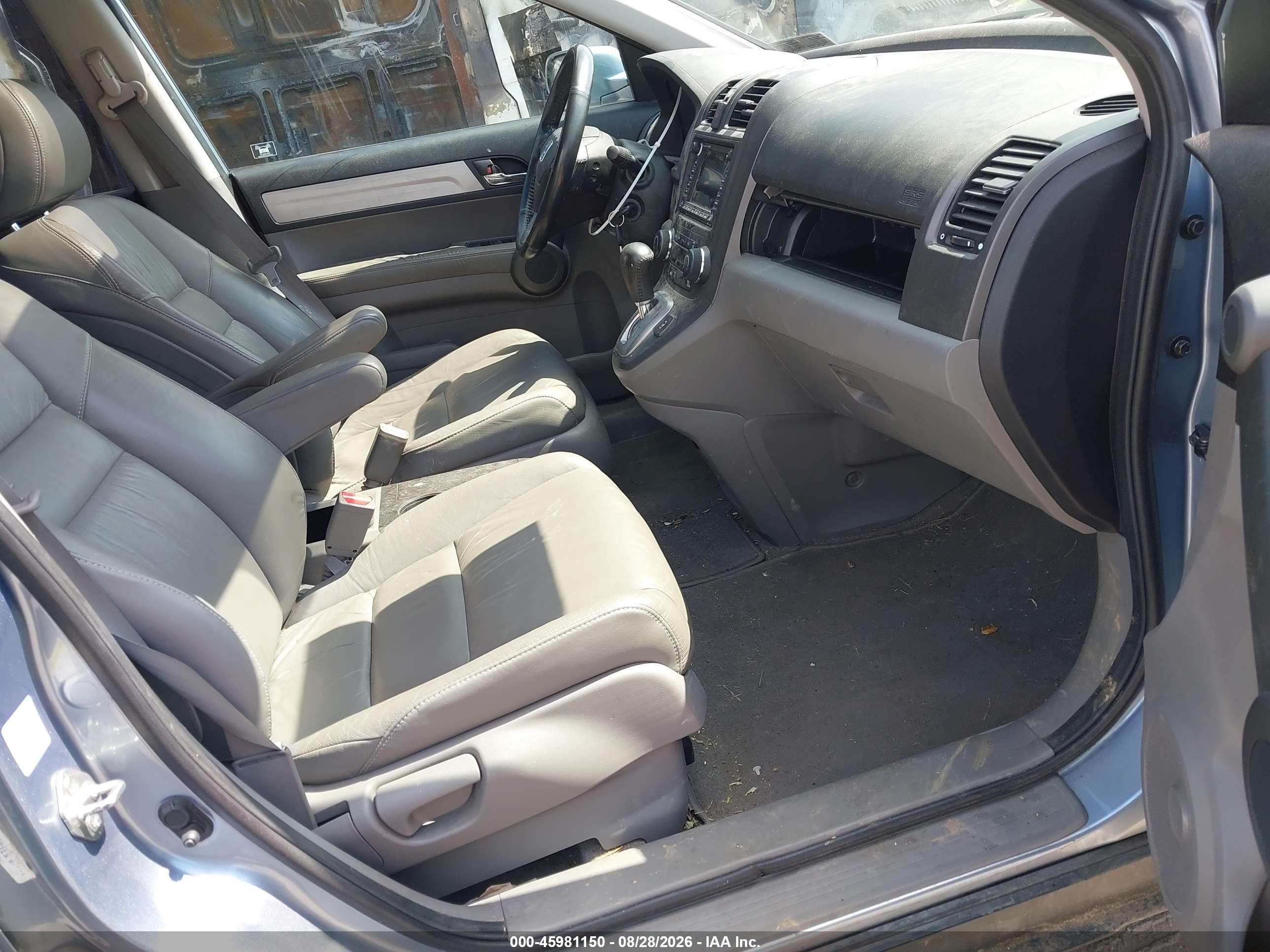 2010 Honda Cr-v Ex-l Light Blue vin: 5J6RE4H75AL042322