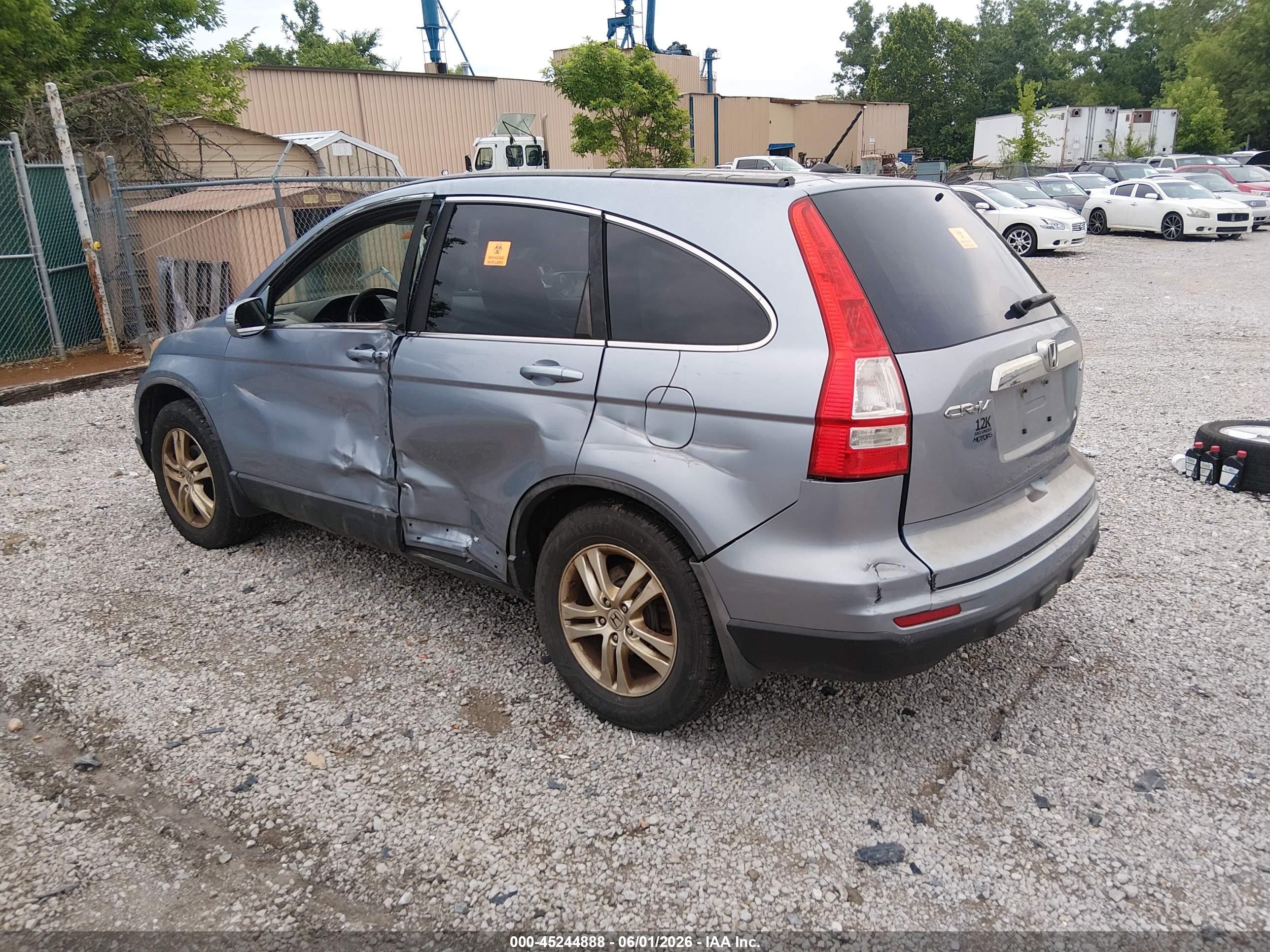 2010 Honda Cr-v Ex-l Blue vin: 5J6RE4H75AL045690