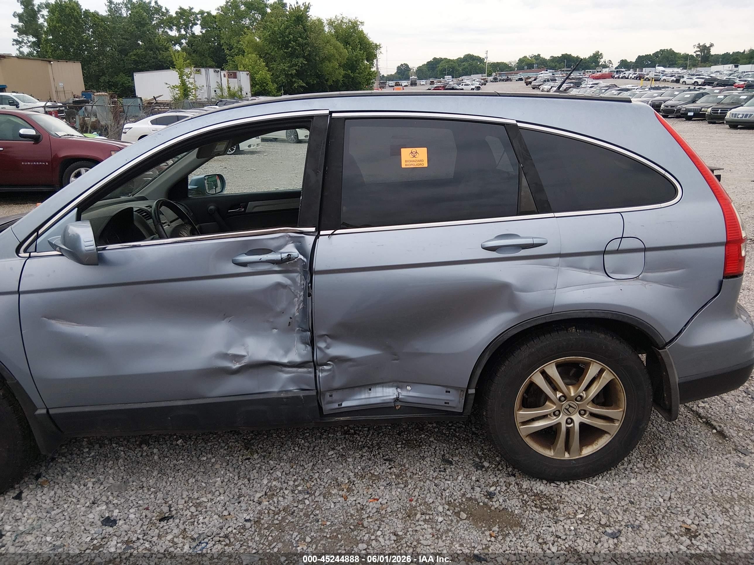 2010 Honda Cr-v Ex-l Blue vin: 5J6RE4H75AL045690