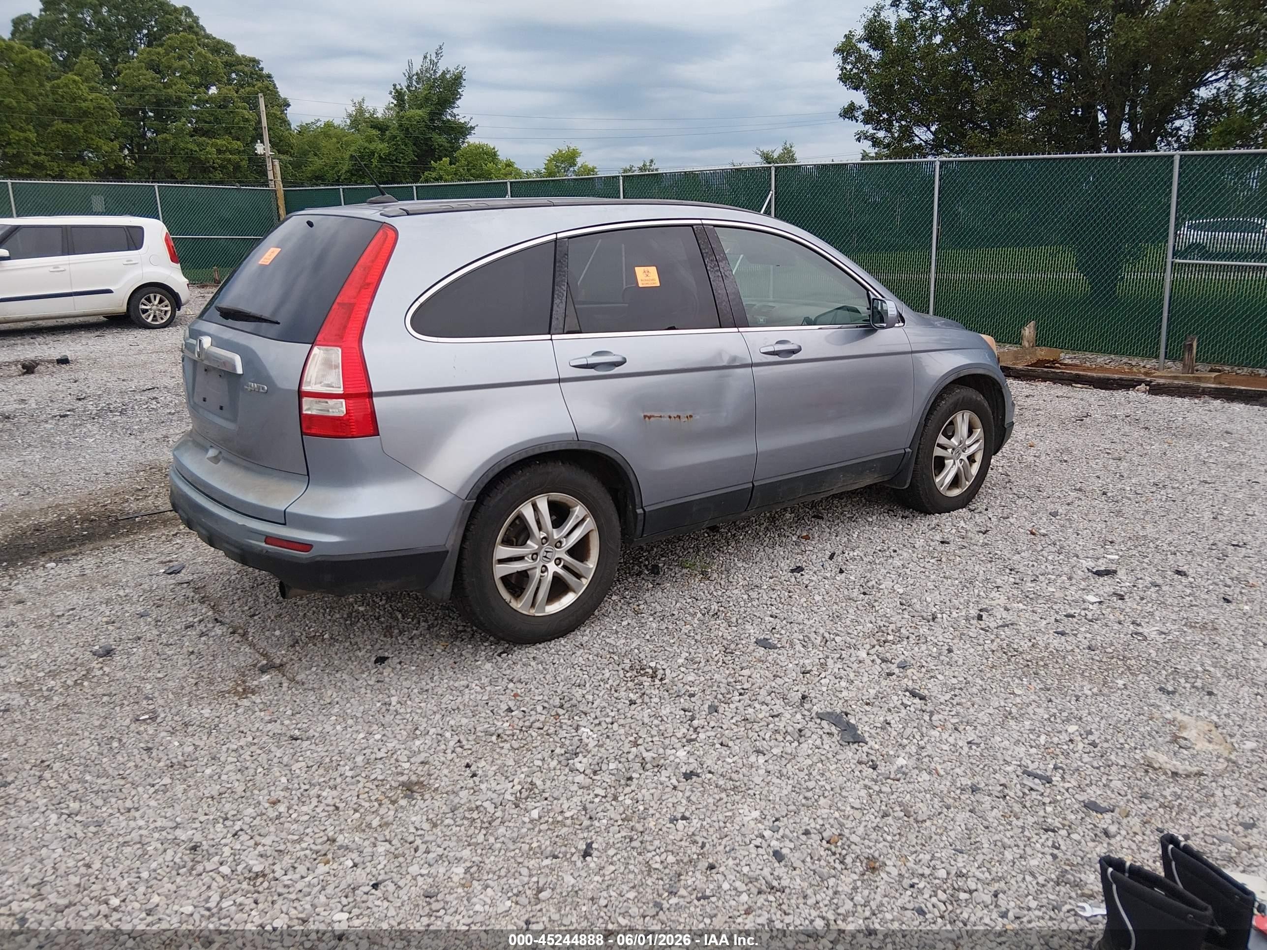 2010 Honda Cr-v Ex-l Blue vin: 5J6RE4H75AL045690
