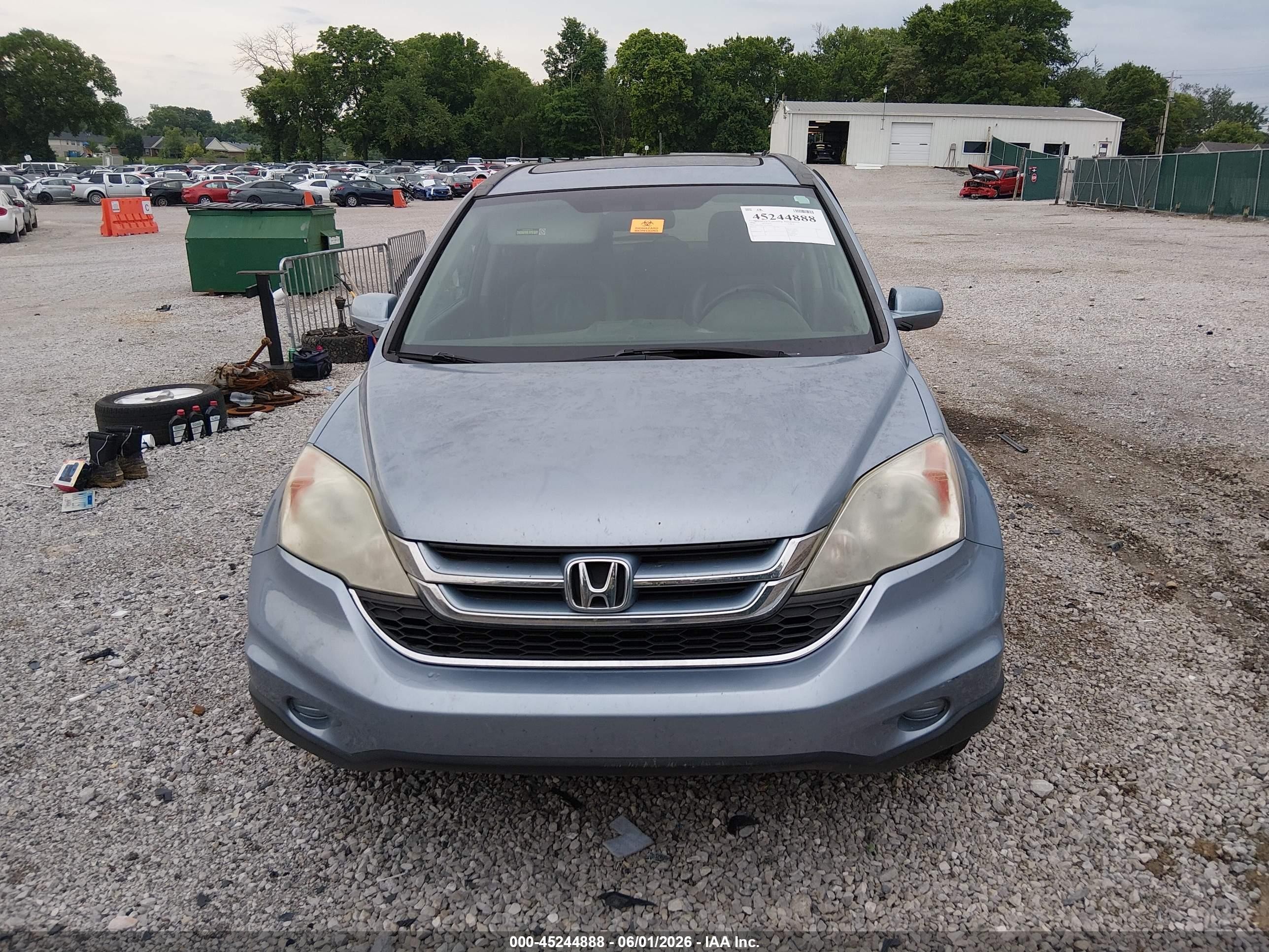 2010 Honda Cr-v Ex-l Blue vin: 5J6RE4H75AL045690