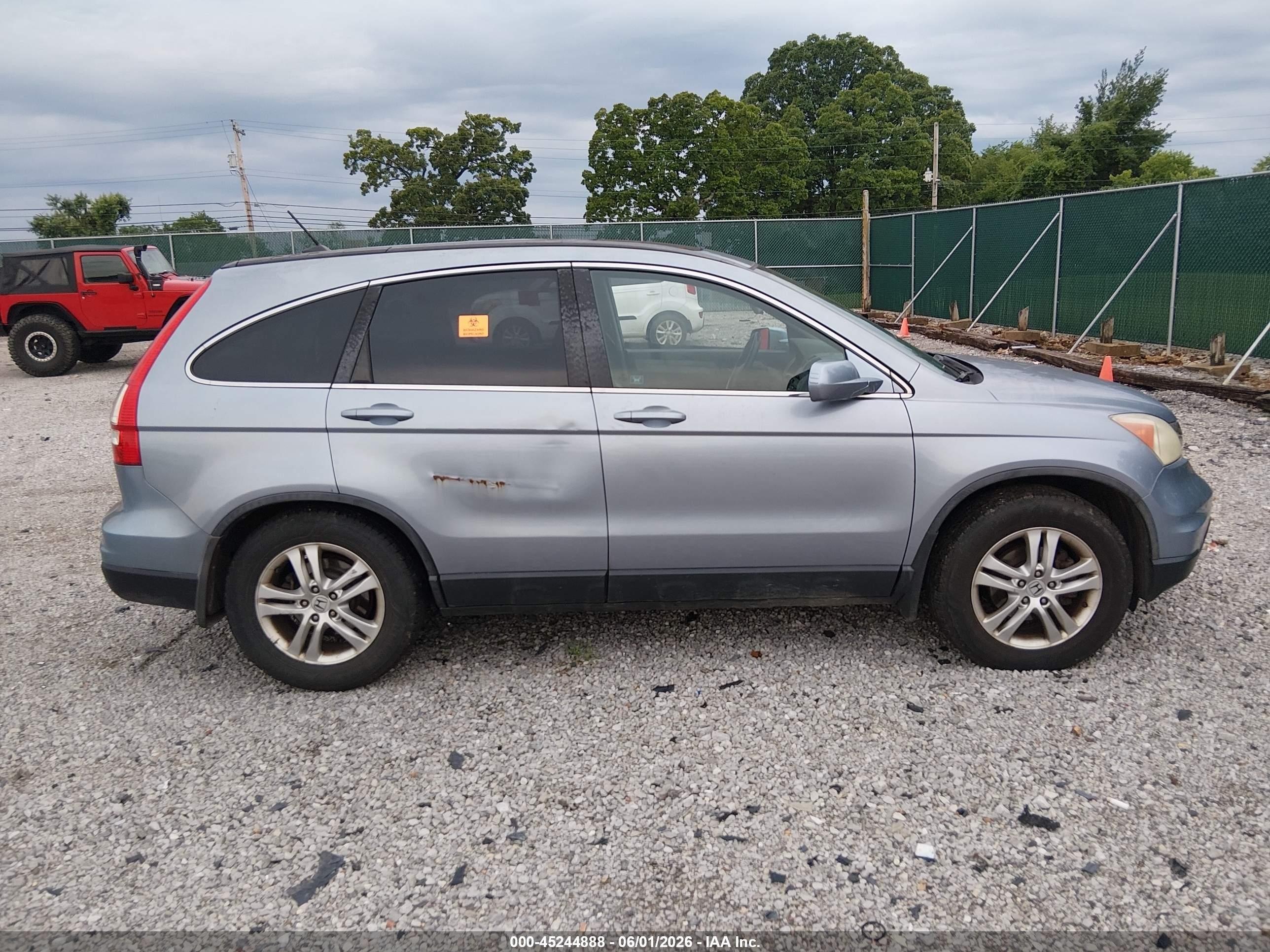 2010 Honda Cr-v Ex-l Blue vin: 5J6RE4H75AL045690