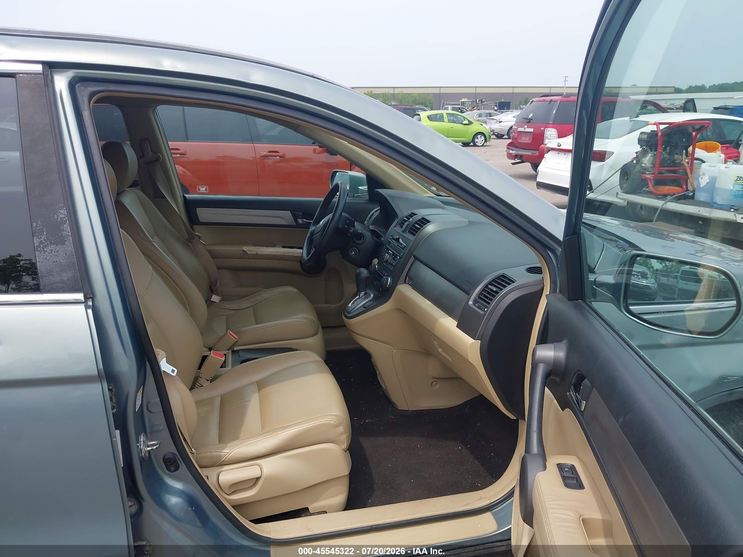 2010 Honda Cr-v Ex-l Teal vin: 5J6RE4H75AL048136