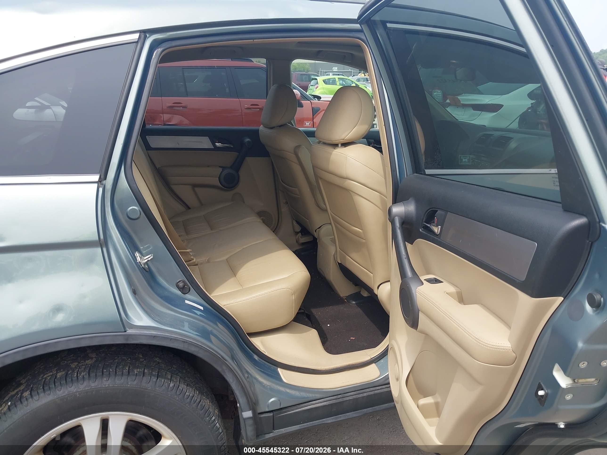 2010 Honda Cr-v Ex-l Teal vin: 5J6RE4H75AL048136