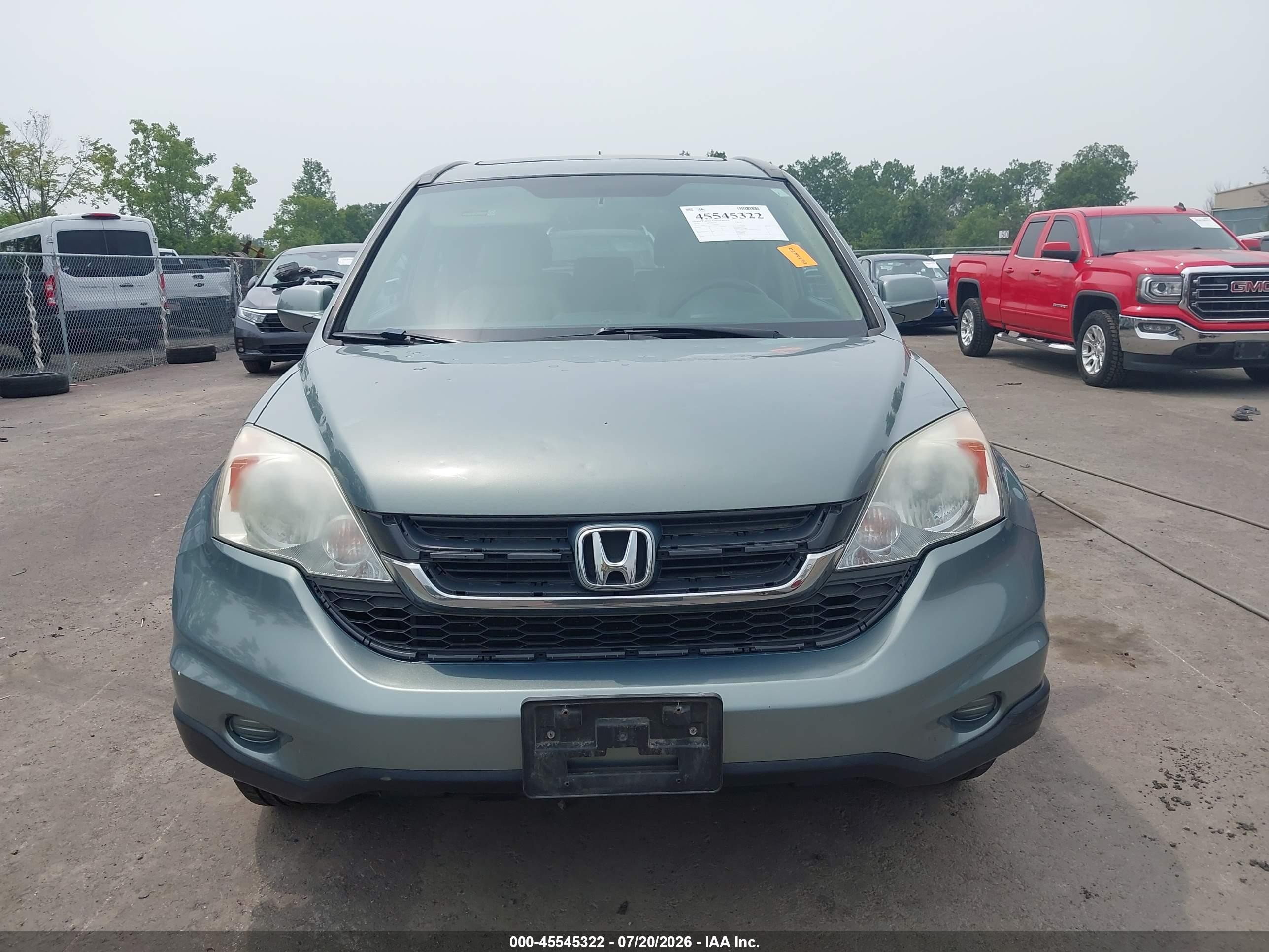 2010 Honda Cr-v Ex-l Teal vin: 5J6RE4H75AL048136