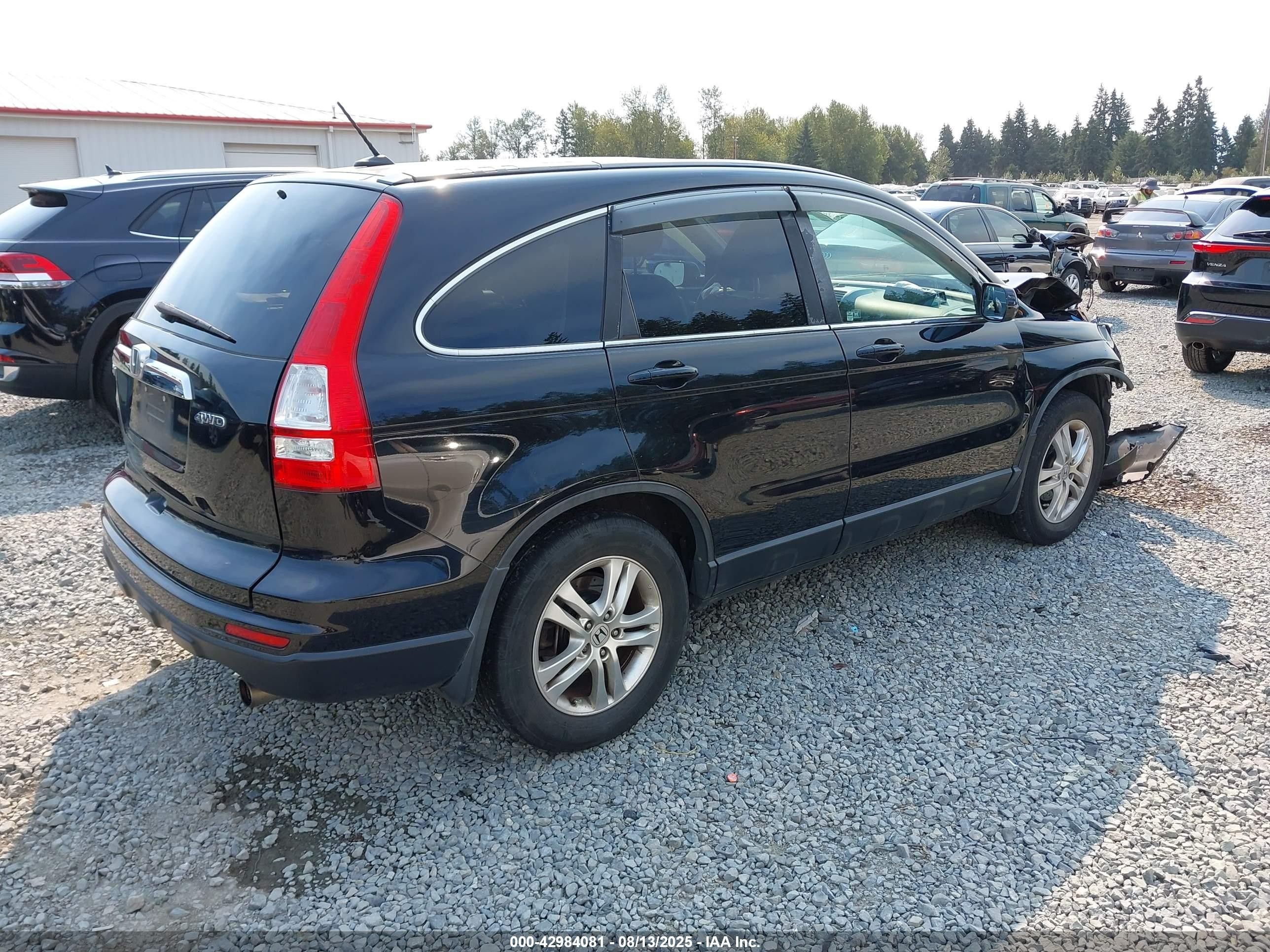 2010 Honda Cr-v Ex-l Black vin: 5J6RE4H75AL050338