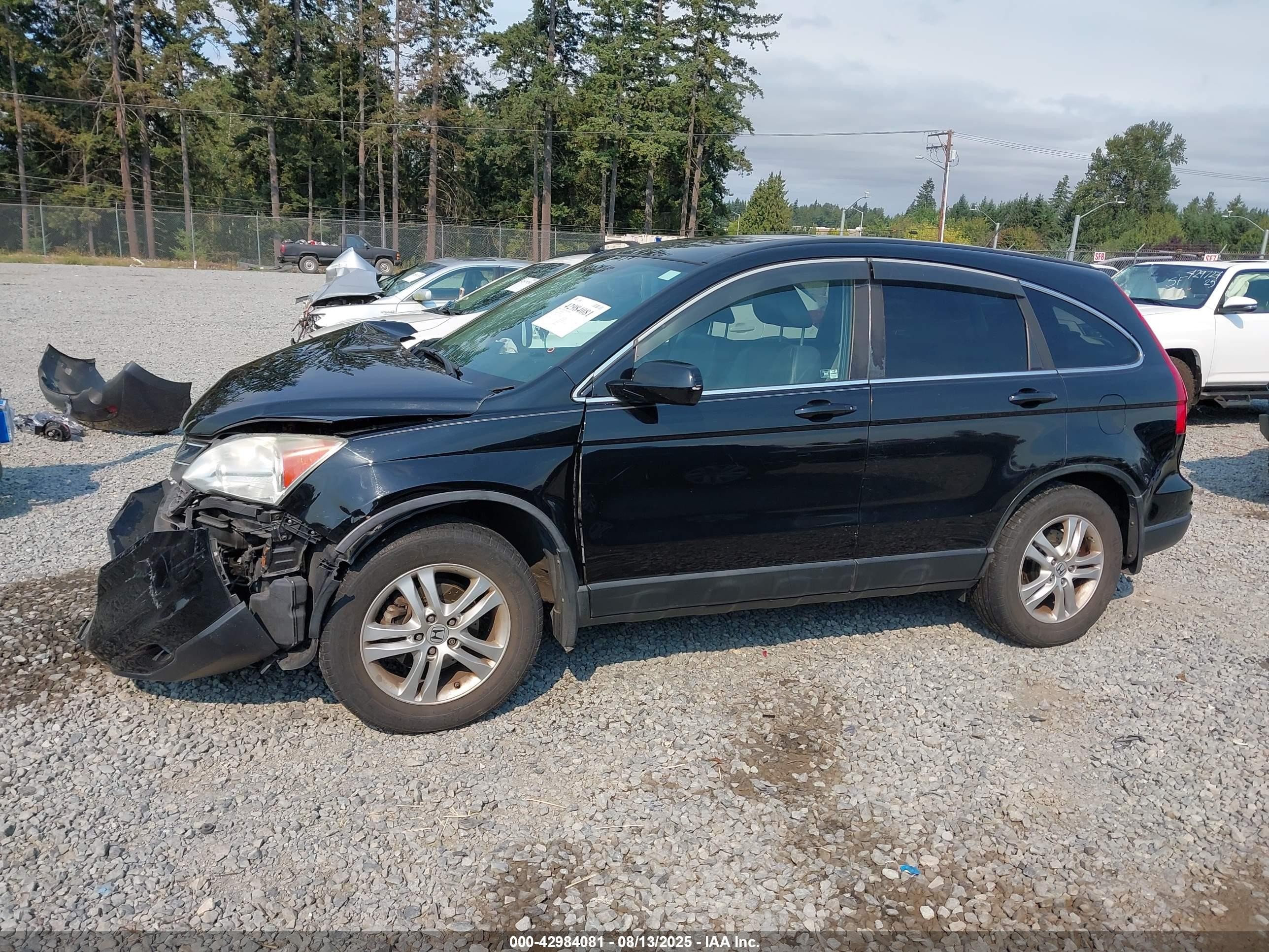 2010 Honda Cr-v Ex-l Black vin: 5J6RE4H75AL050338