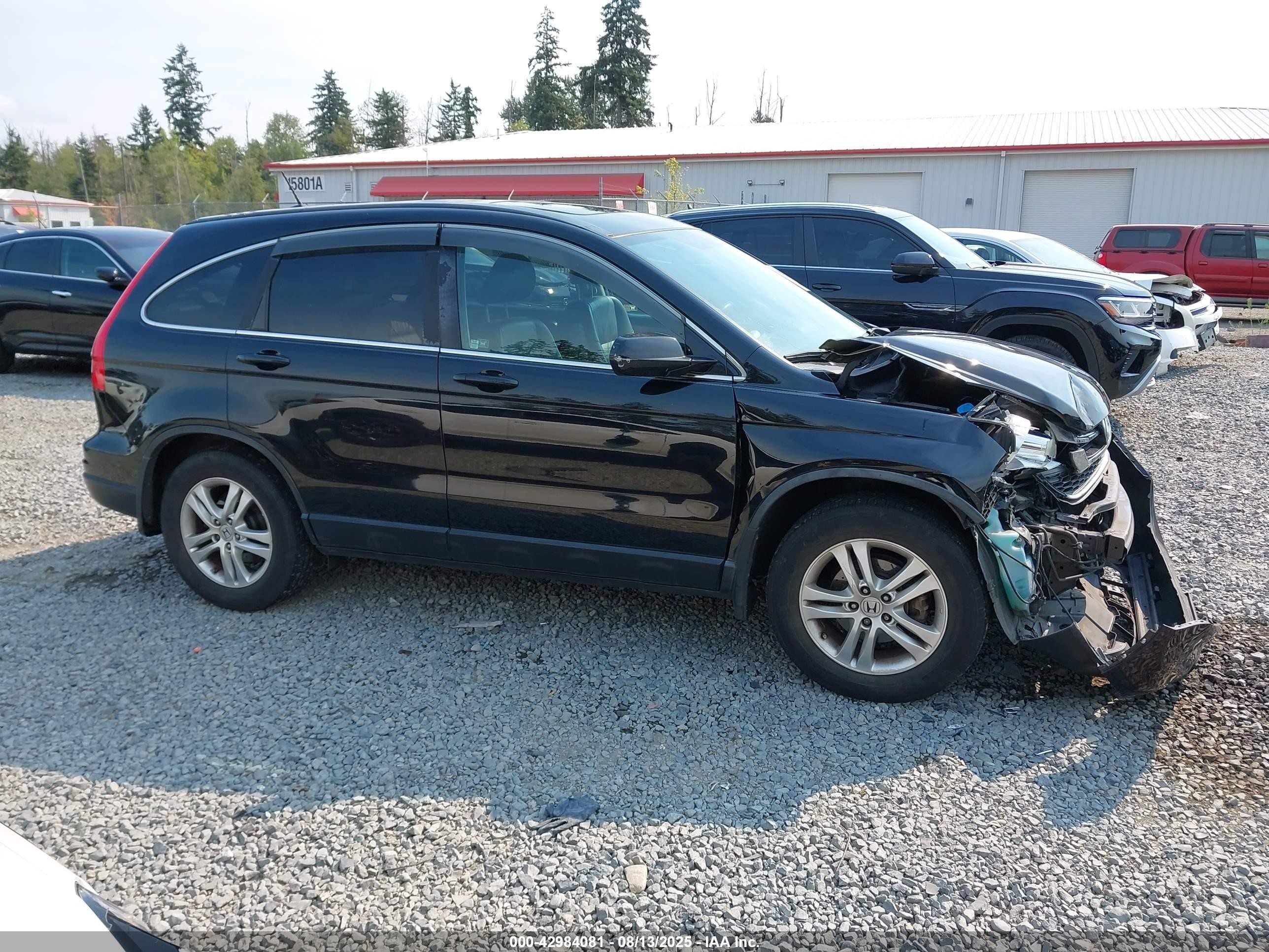 2010 Honda Cr-v Ex-l Black vin: 5J6RE4H75AL050338