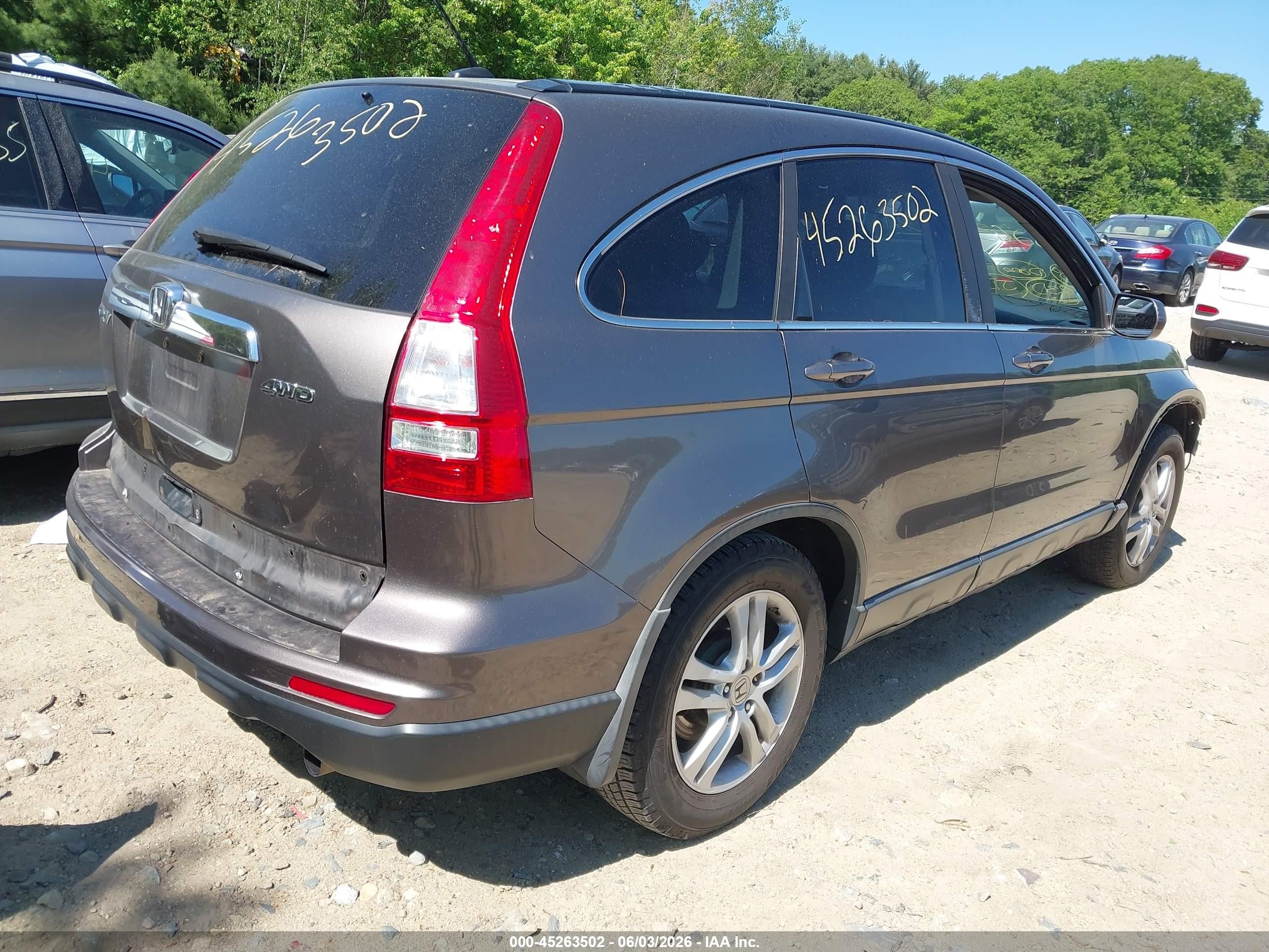 2010 Honda Cr-v Ex-l Champagne vin: 5J6RE4H75AL052770