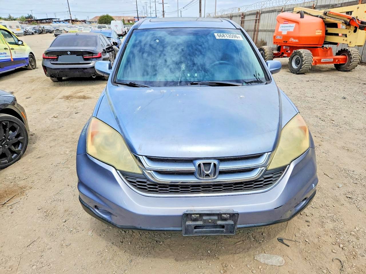 2010 Honda Cr-v Exl Blue vin: 5J6RE4H75AL056754
