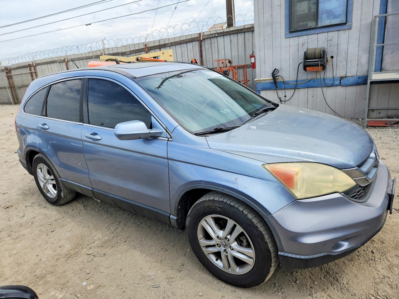 2010 Honda Cr-v Exl Blue vin: 5J6RE4H75AL056754