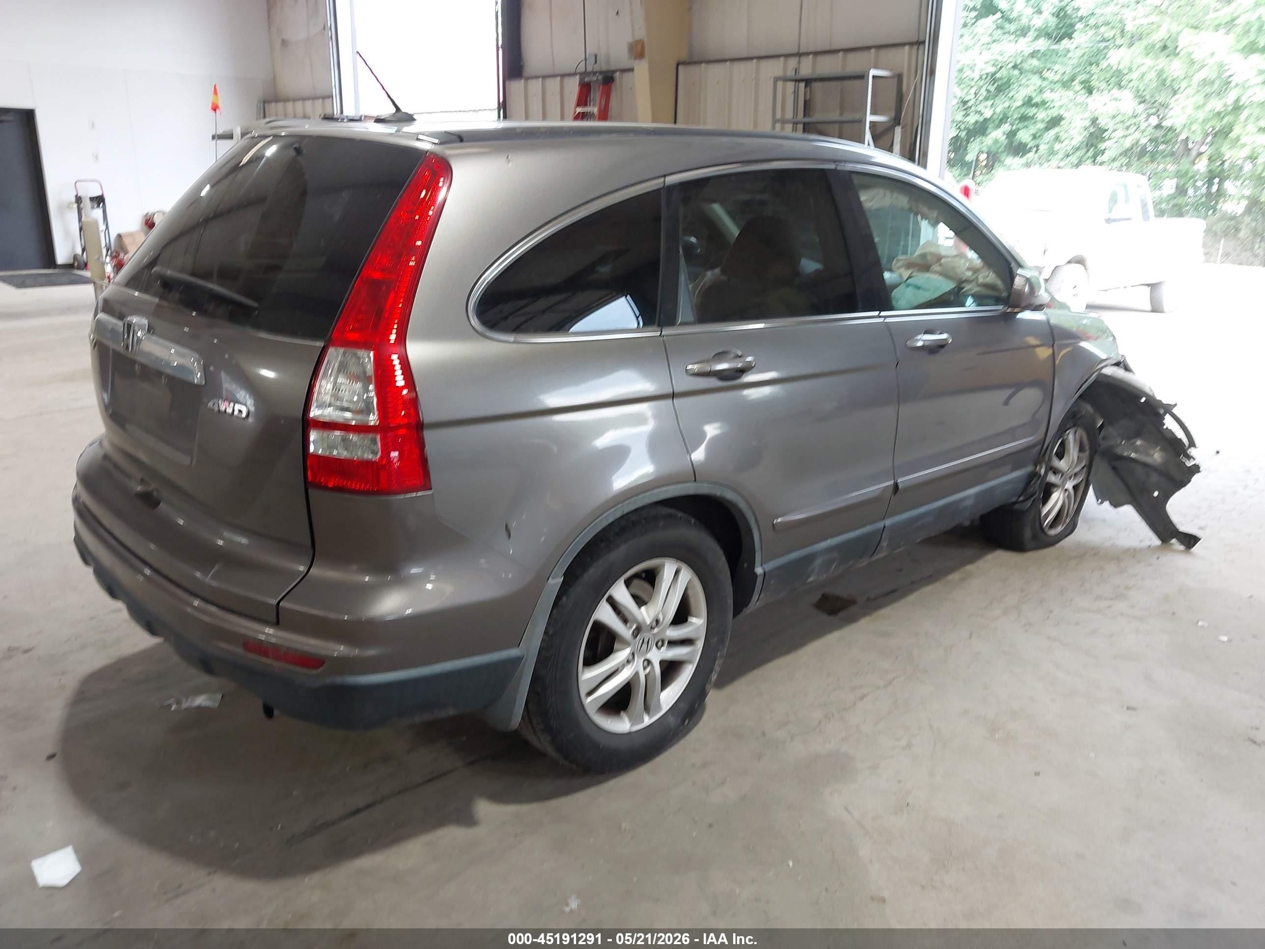 2010 Honda Cr-v Ex-l Gray vin: 5J6RE4H75AL057595