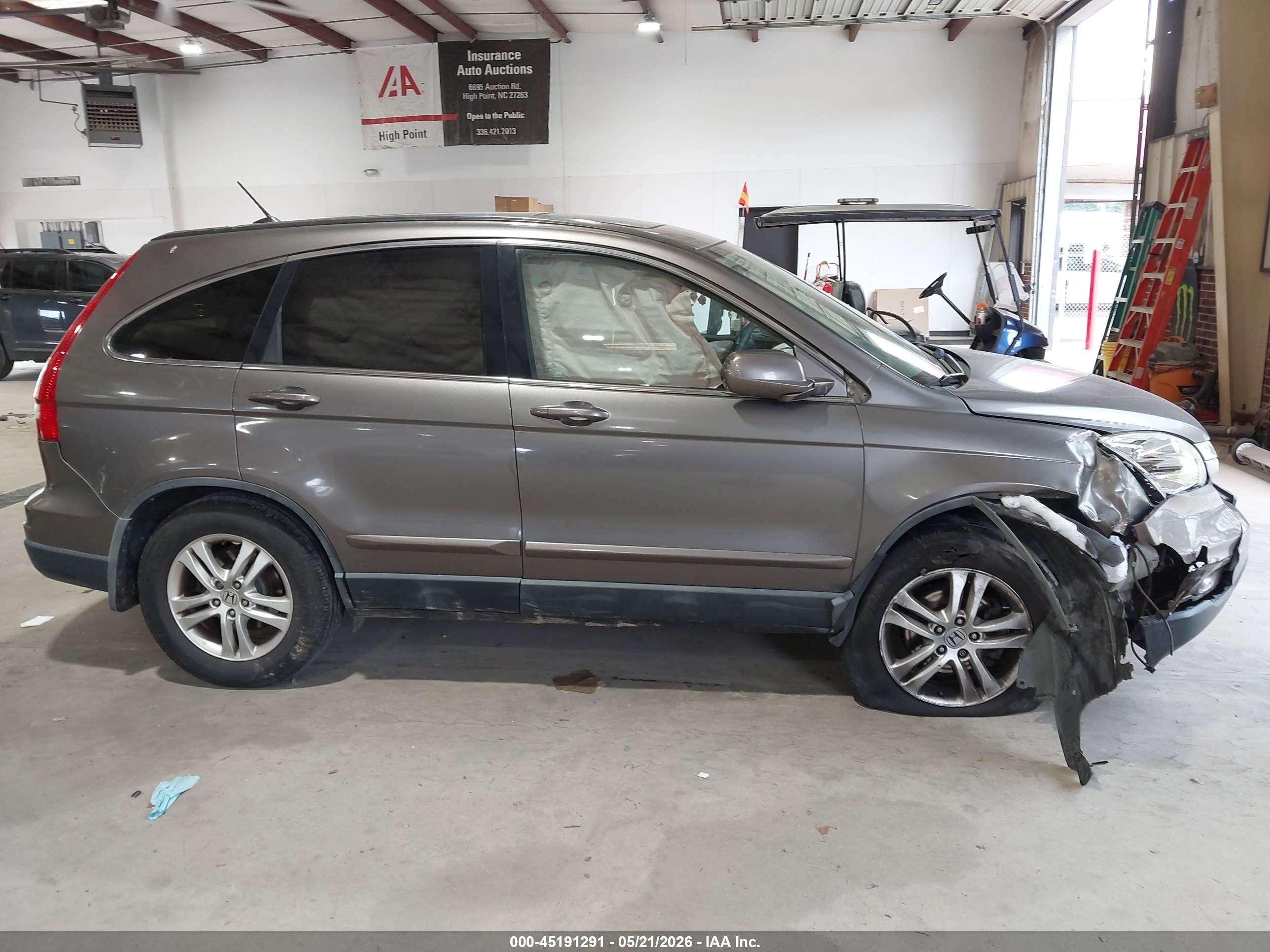 2010 Honda Cr-v Ex-l Gray vin: 5J6RE4H75AL057595
