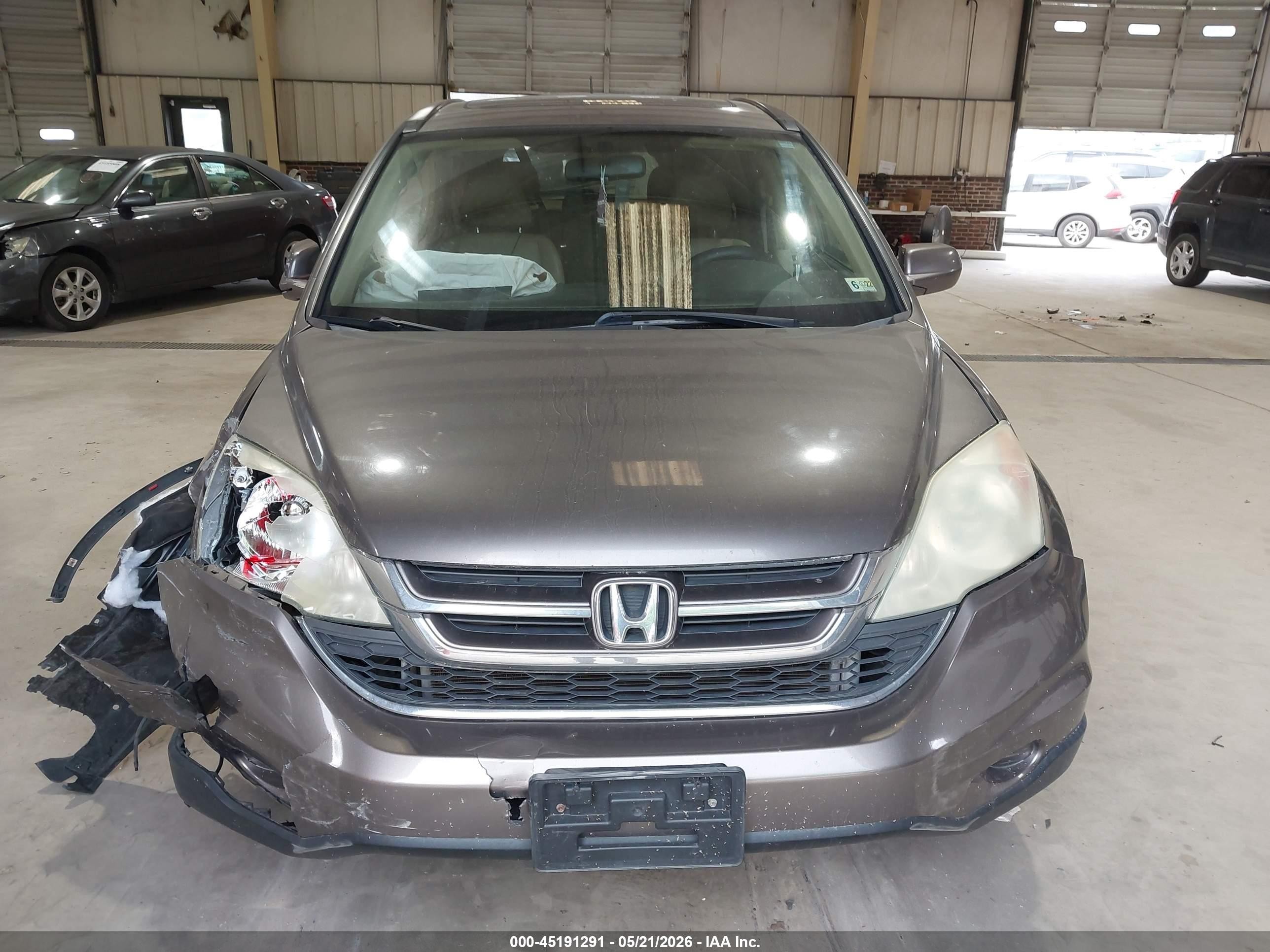 2010 Honda Cr-v Ex-l Gray vin: 5J6RE4H75AL057595