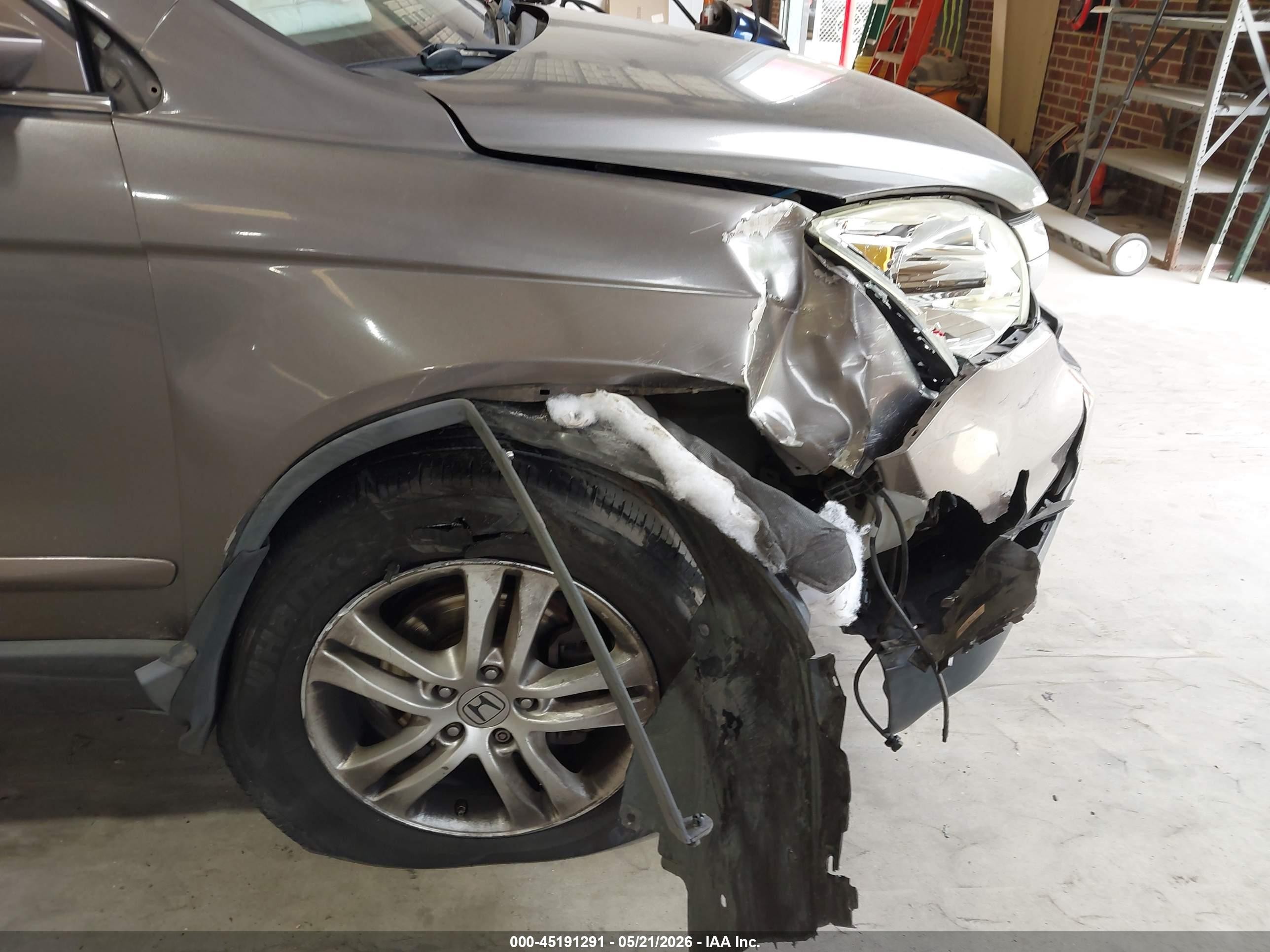 2010 Honda Cr-v Ex-l Gray vin: 5J6RE4H75AL057595