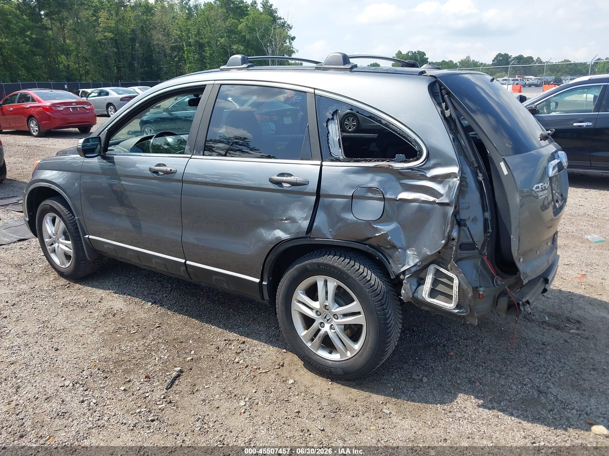 2010 Honda Cr-v Ex-l Gray vin: 5J6RE4H75AL075918