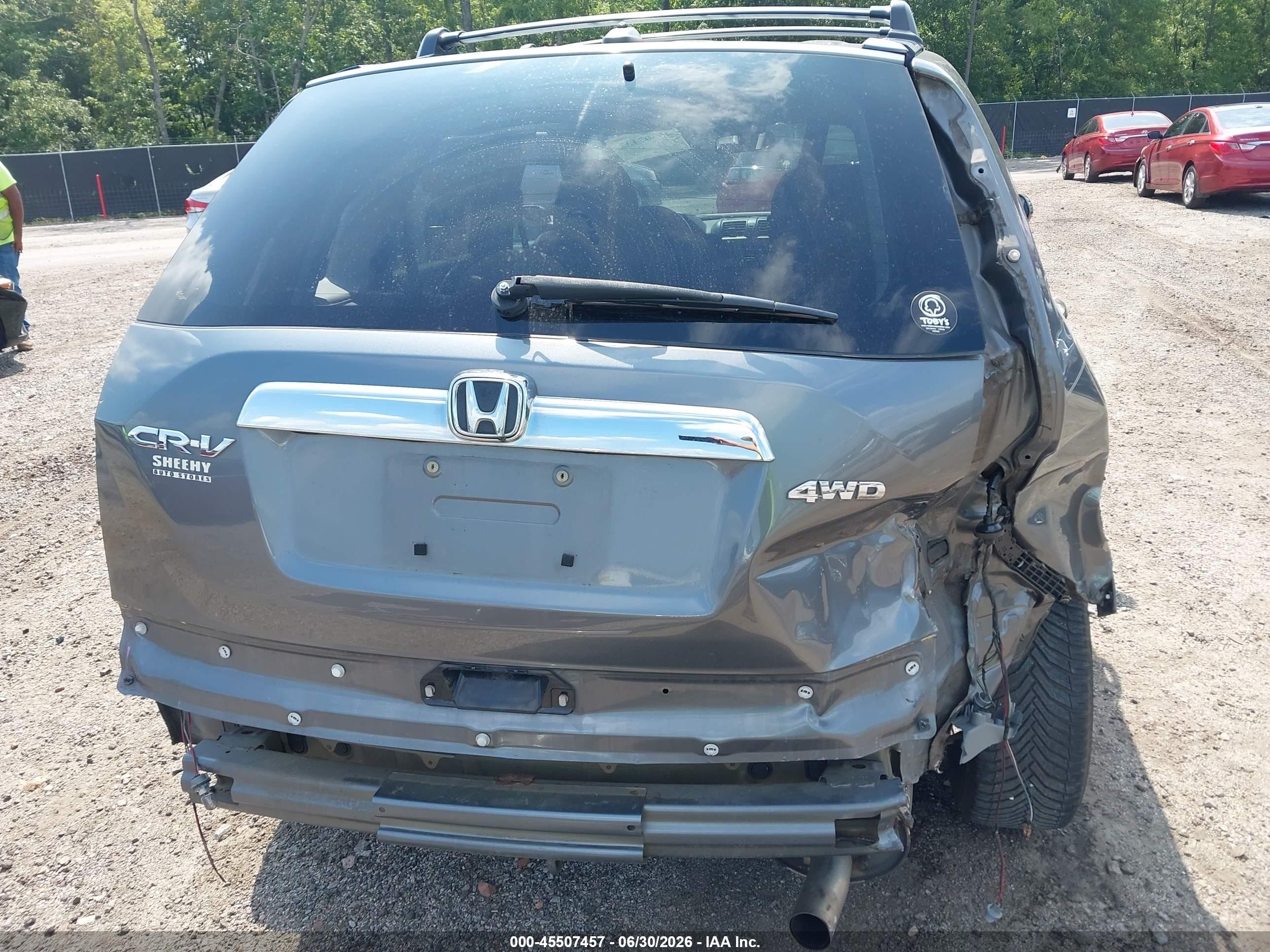 2010 Honda Cr-v Ex-l Gray vin: 5J6RE4H75AL075918