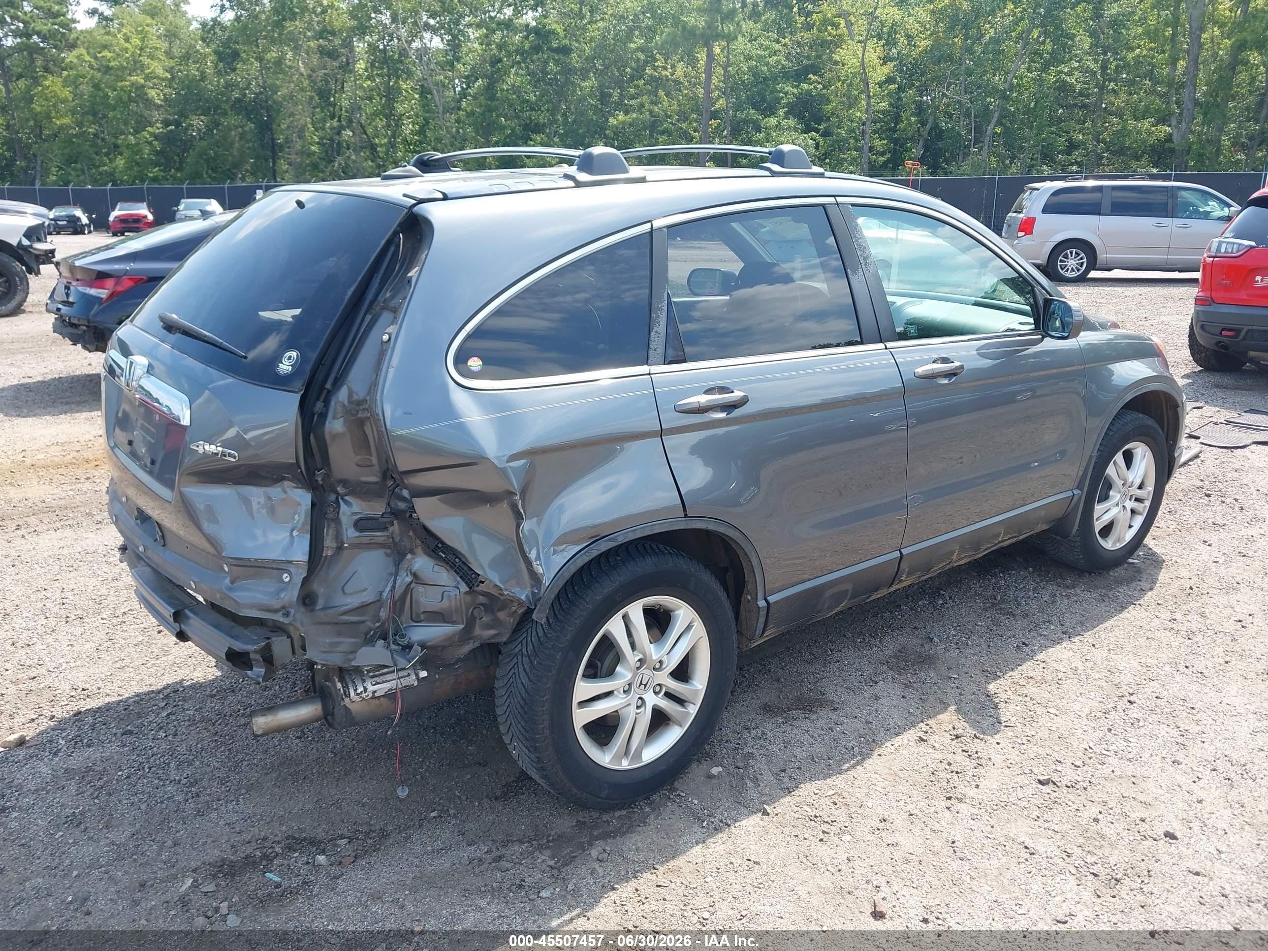 2010 Honda Cr-v Ex-l Gray vin: 5J6RE4H75AL075918