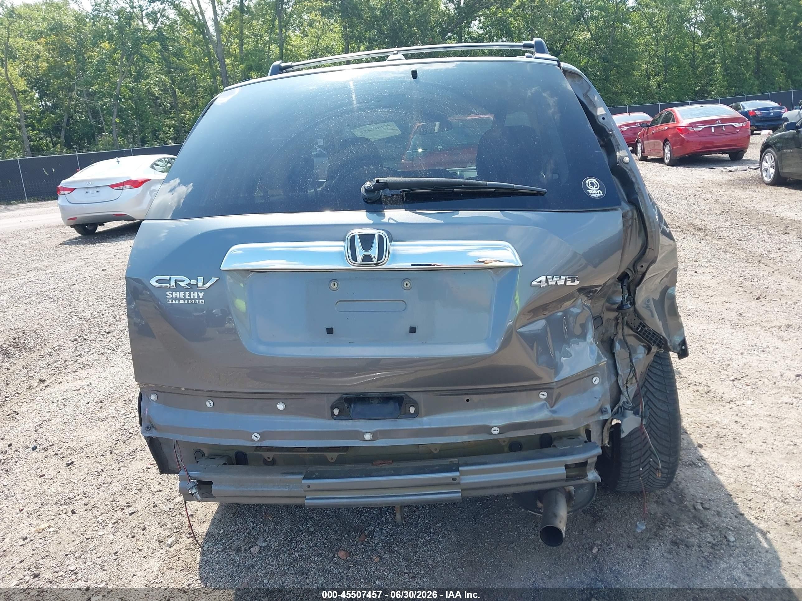 2010 Honda Cr-v Ex-l Gray vin: 5J6RE4H75AL075918