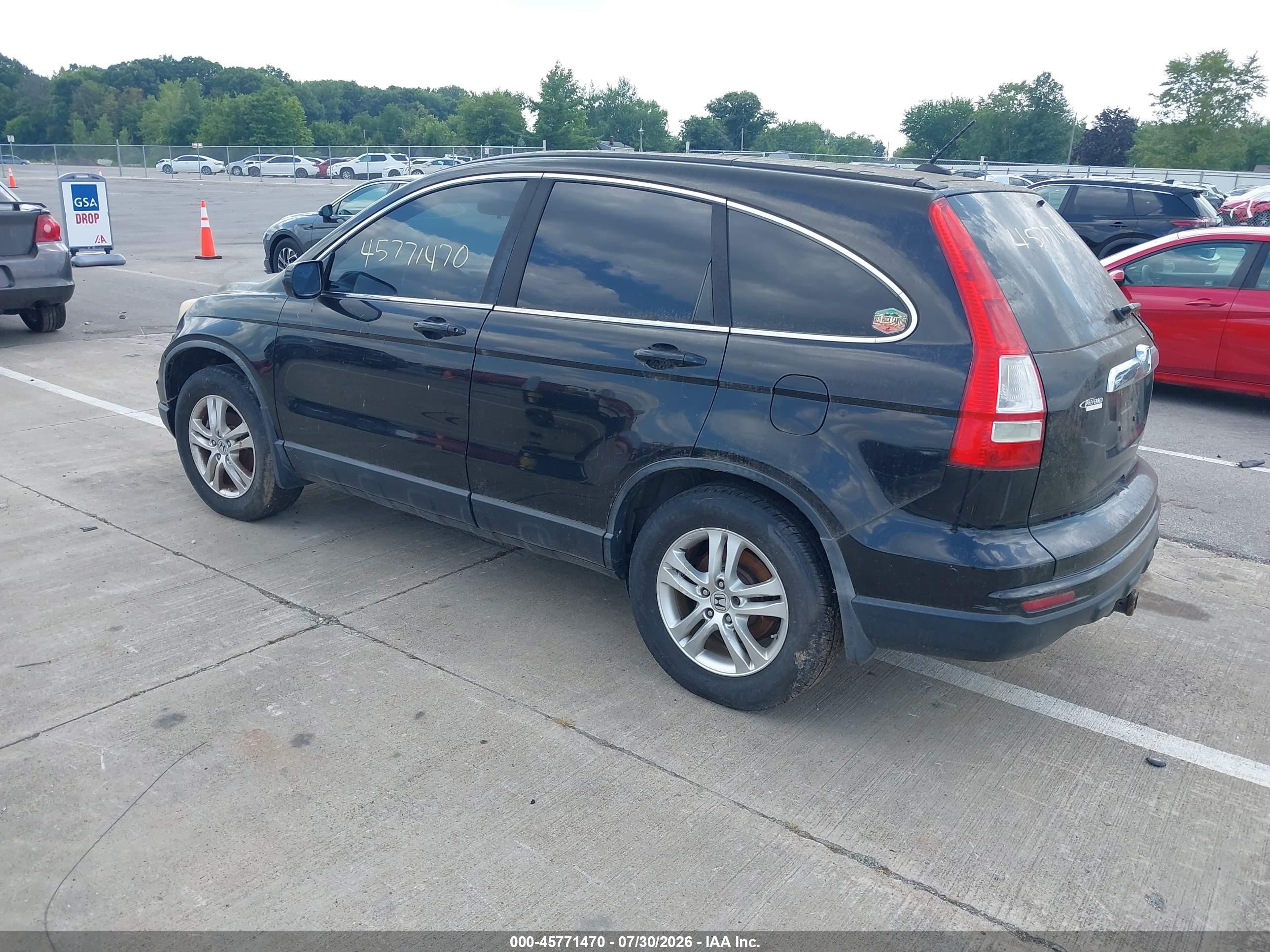 2010 Honda Cr-v Ex-l Black vin: 5J6RE4H75AL083095