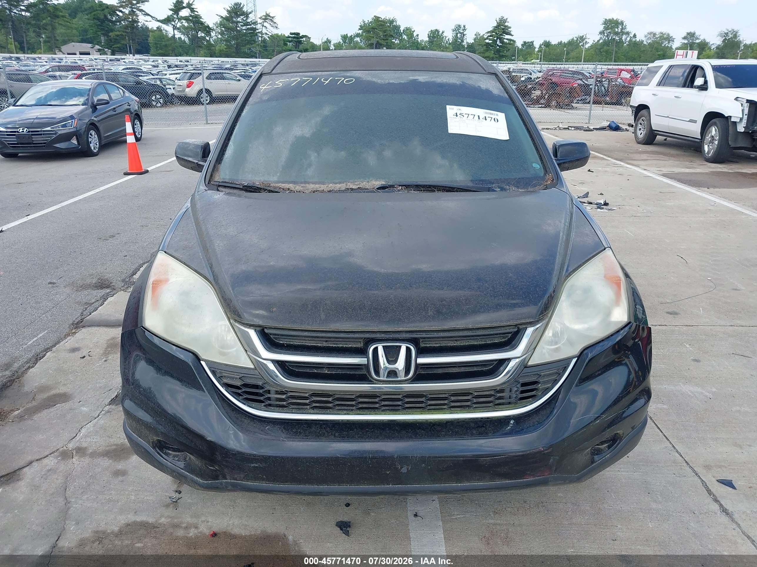 2010 Honda Cr-v Ex-l Black vin: 5J6RE4H75AL083095