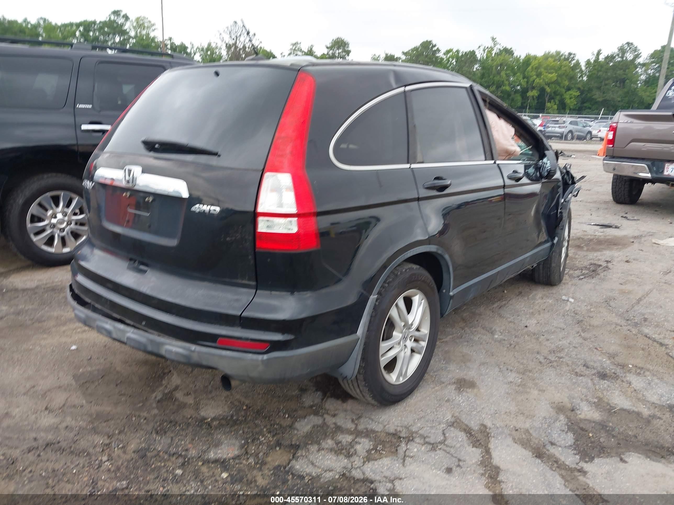 2010 Honda Cr-v Ex-l Black vin: 5J6RE4H75AL084005