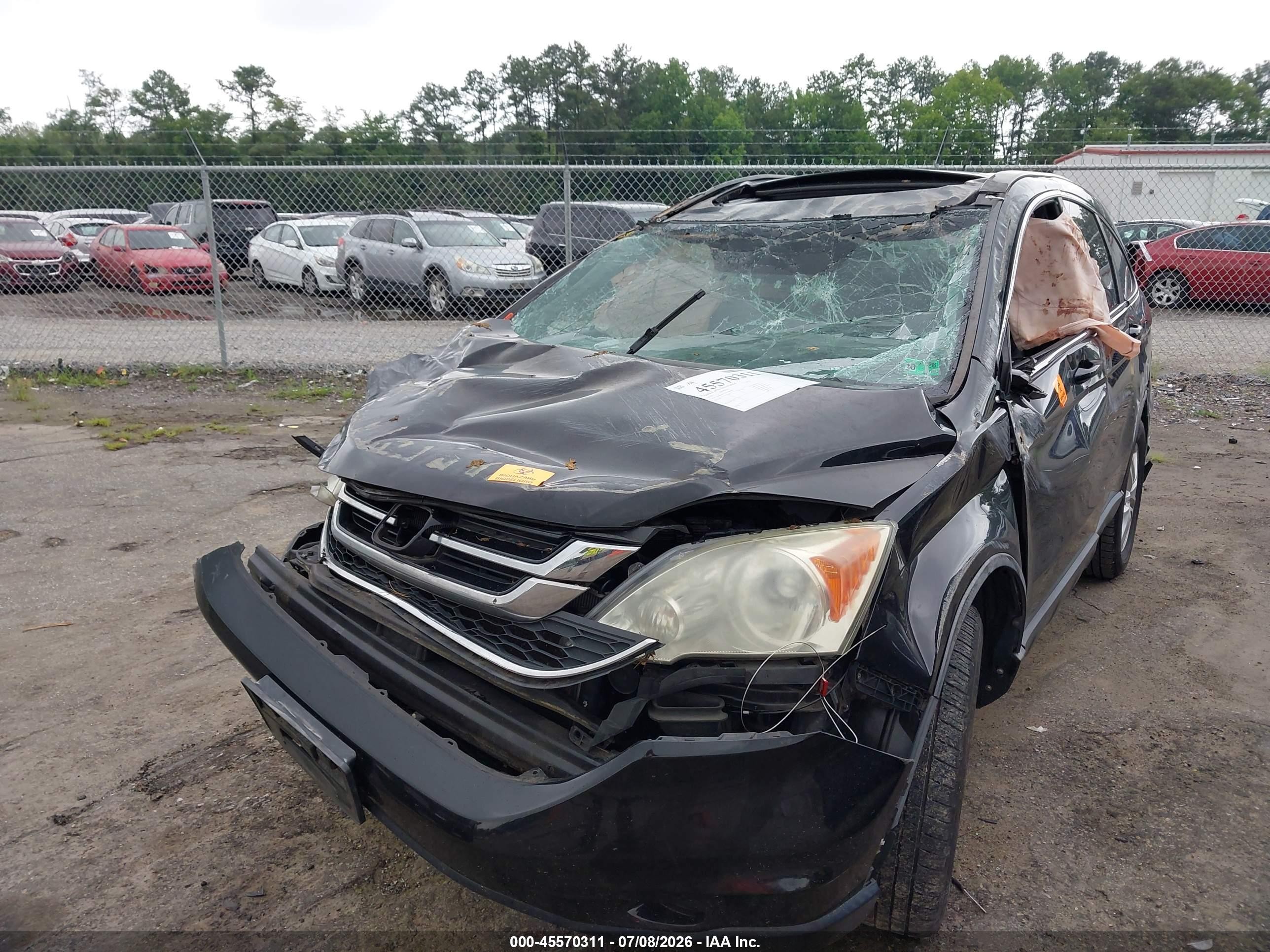 2010 Honda Cr-v Ex-l Black vin: 5J6RE4H75AL084005