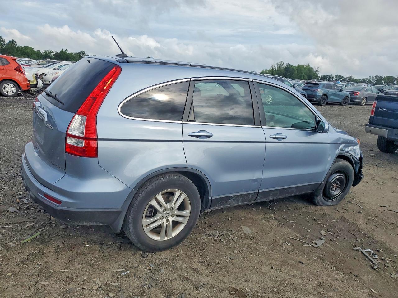 2010 Honda Cr-v Exl Blue vin: 5J6RE4H75AL090435