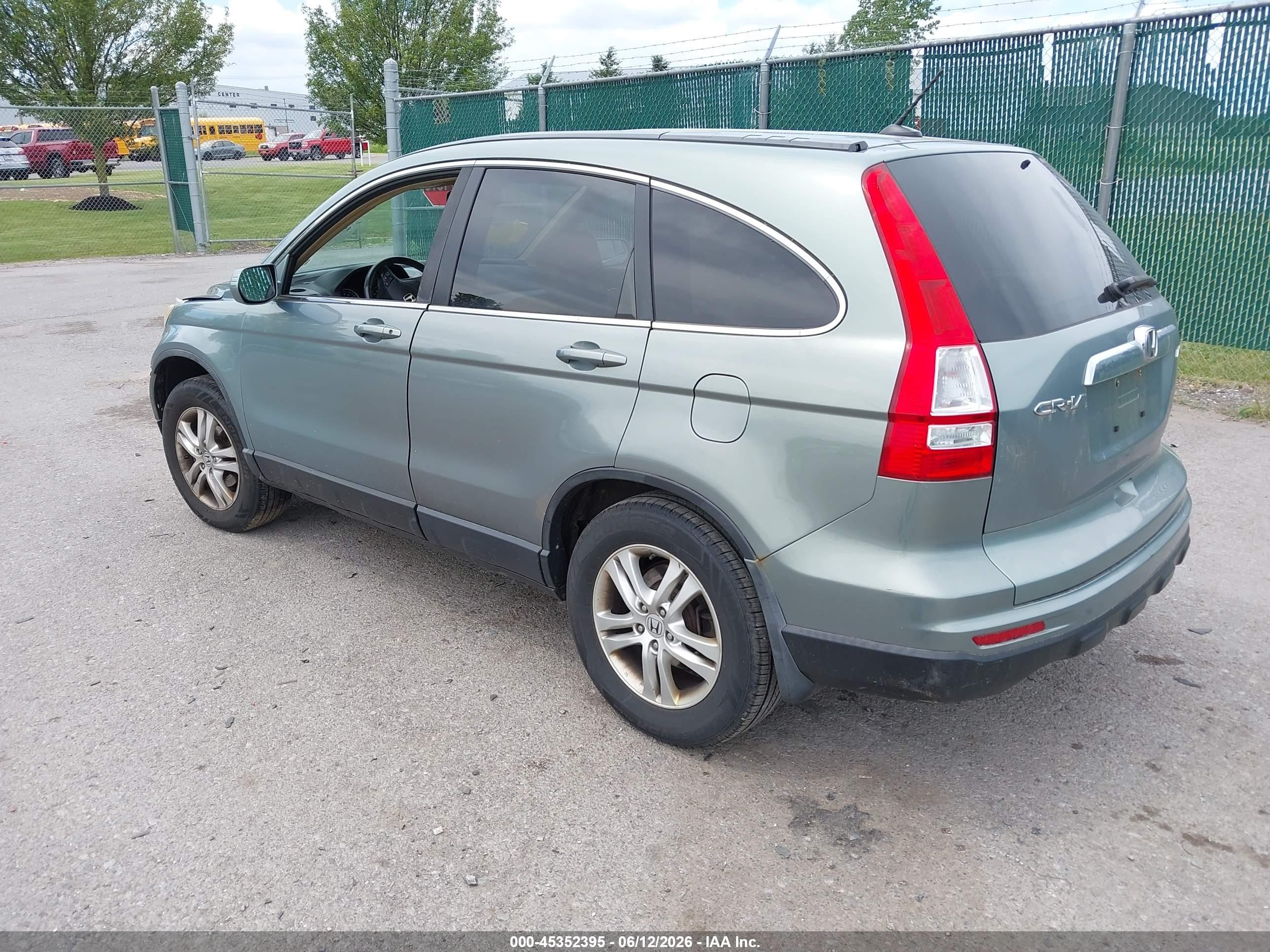 2010 Honda Cr-v Ex-l Green vin: 5J6RE4H75AL092069