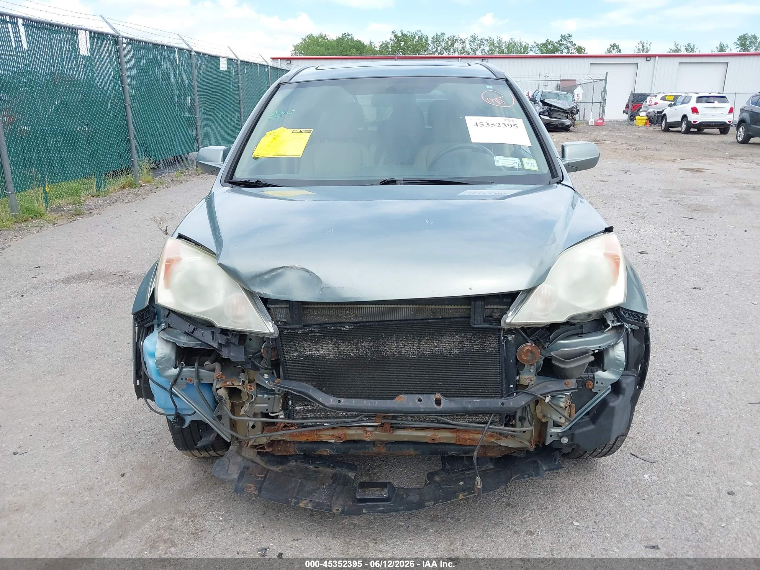 2010 Honda Cr-v Ex-l Green vin: 5J6RE4H75AL092069