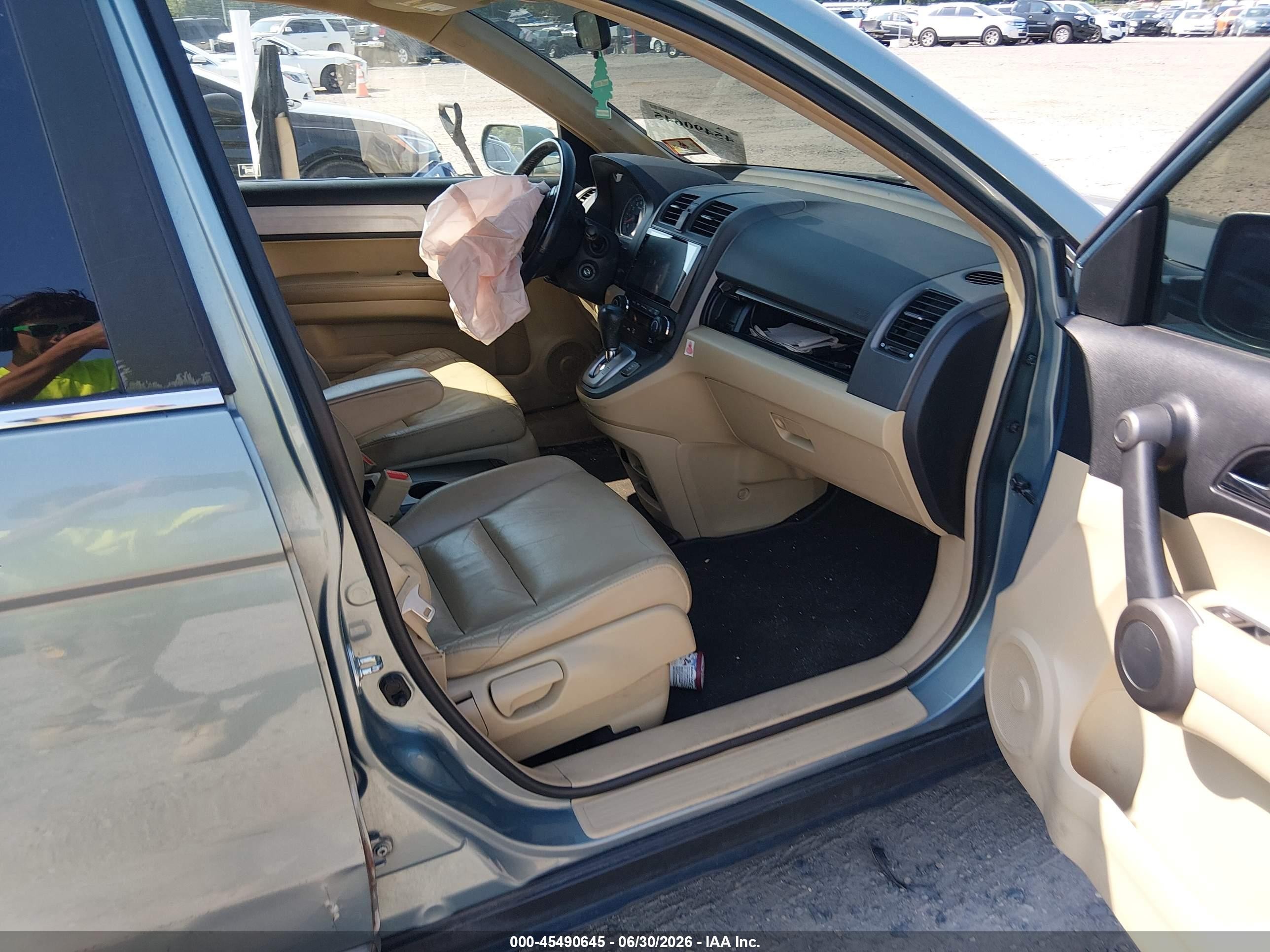2010 Honda Cr-v Ex-l Green vin: 5J6RE4H75AL095716