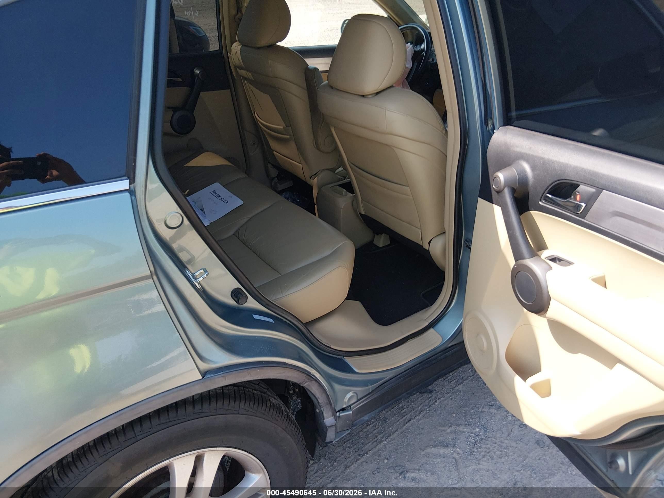 2010 Honda Cr-v Ex-l Green vin: 5J6RE4H75AL095716