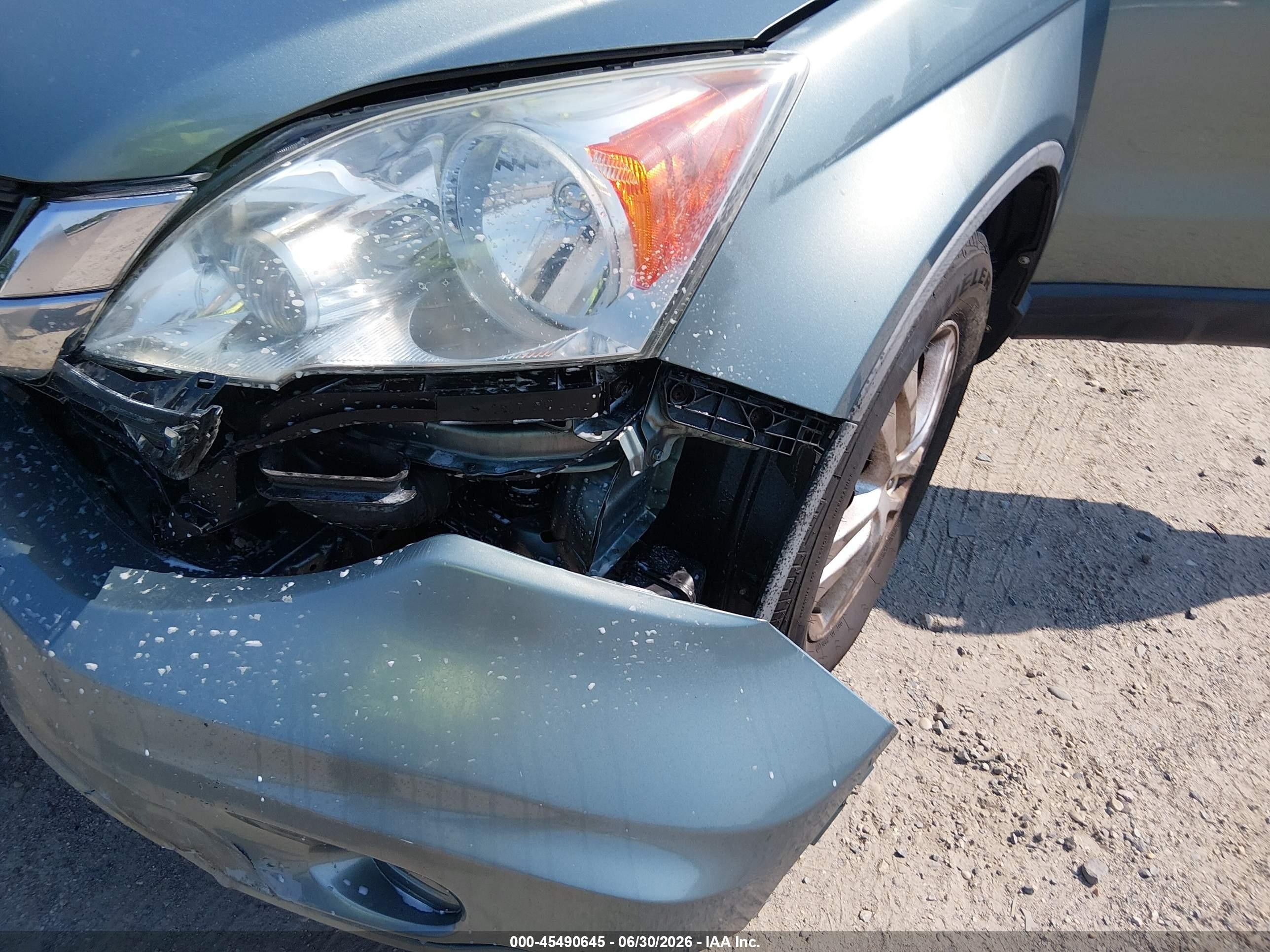 2010 Honda Cr-v Ex-l Green vin: 5J6RE4H75AL095716