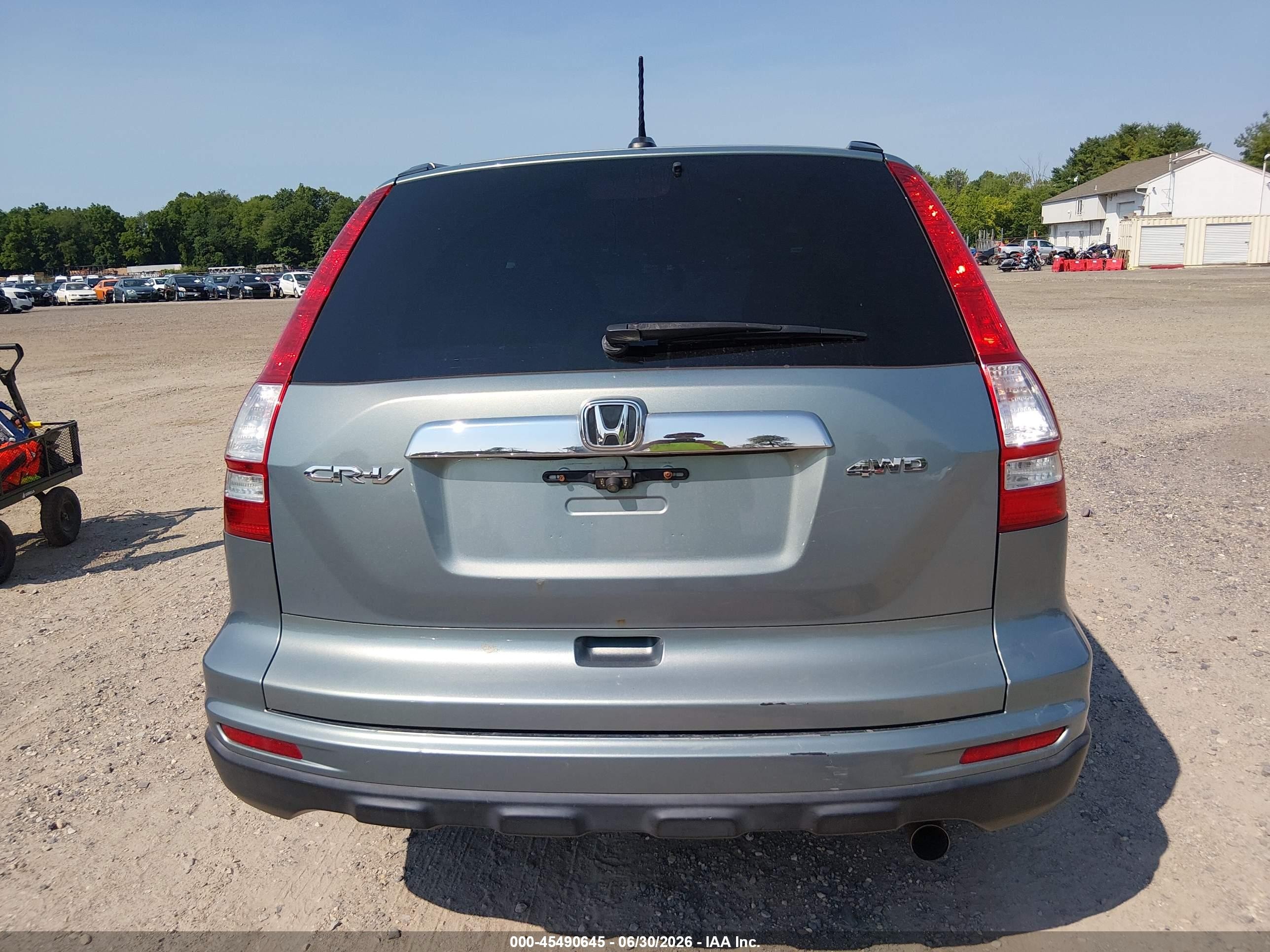 2010 Honda Cr-v Ex-l Green vin: 5J6RE4H75AL095716