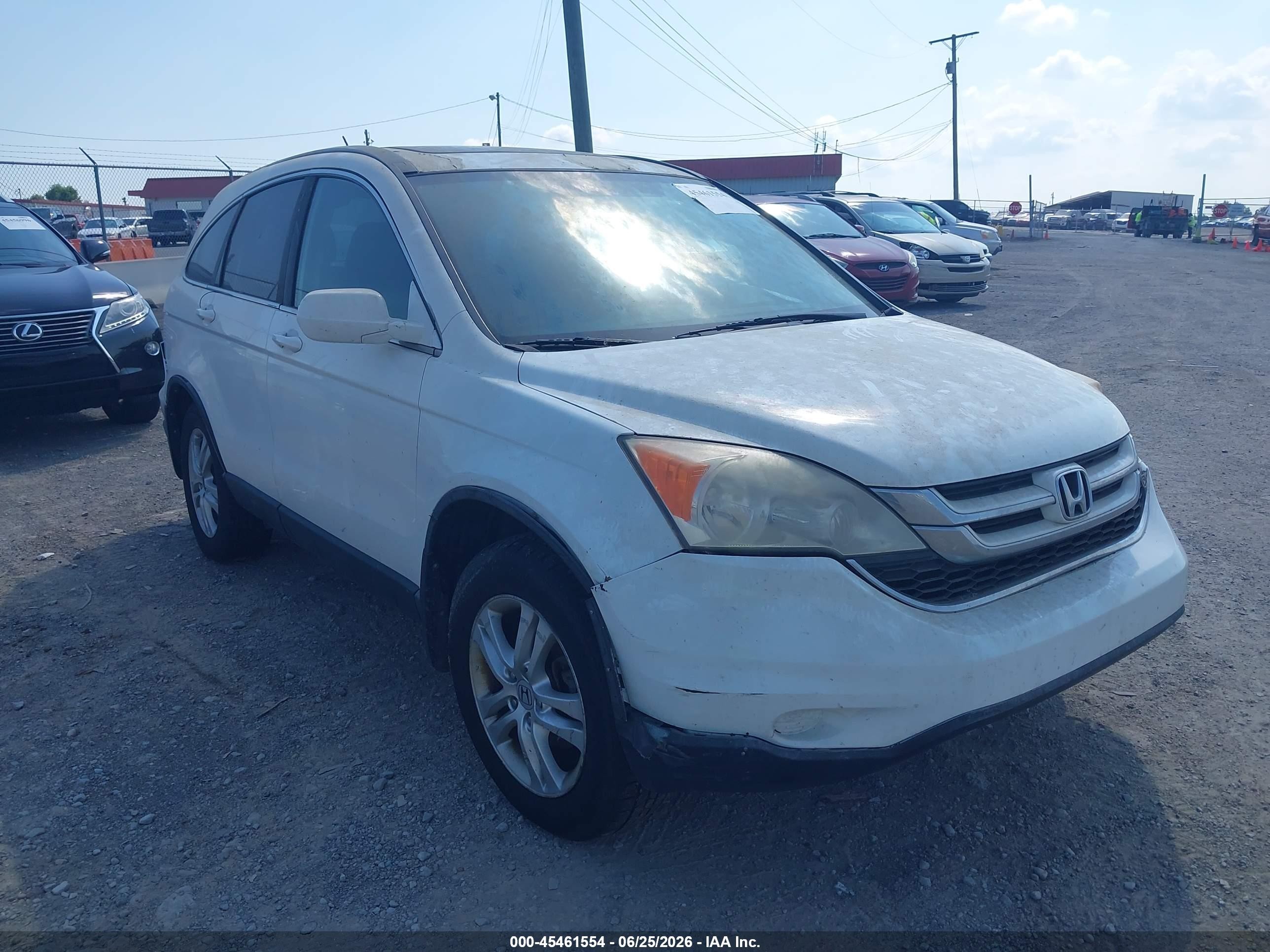 2011 Honda Cr-v Ex-l White vin: 5J6RE4H75BL001285