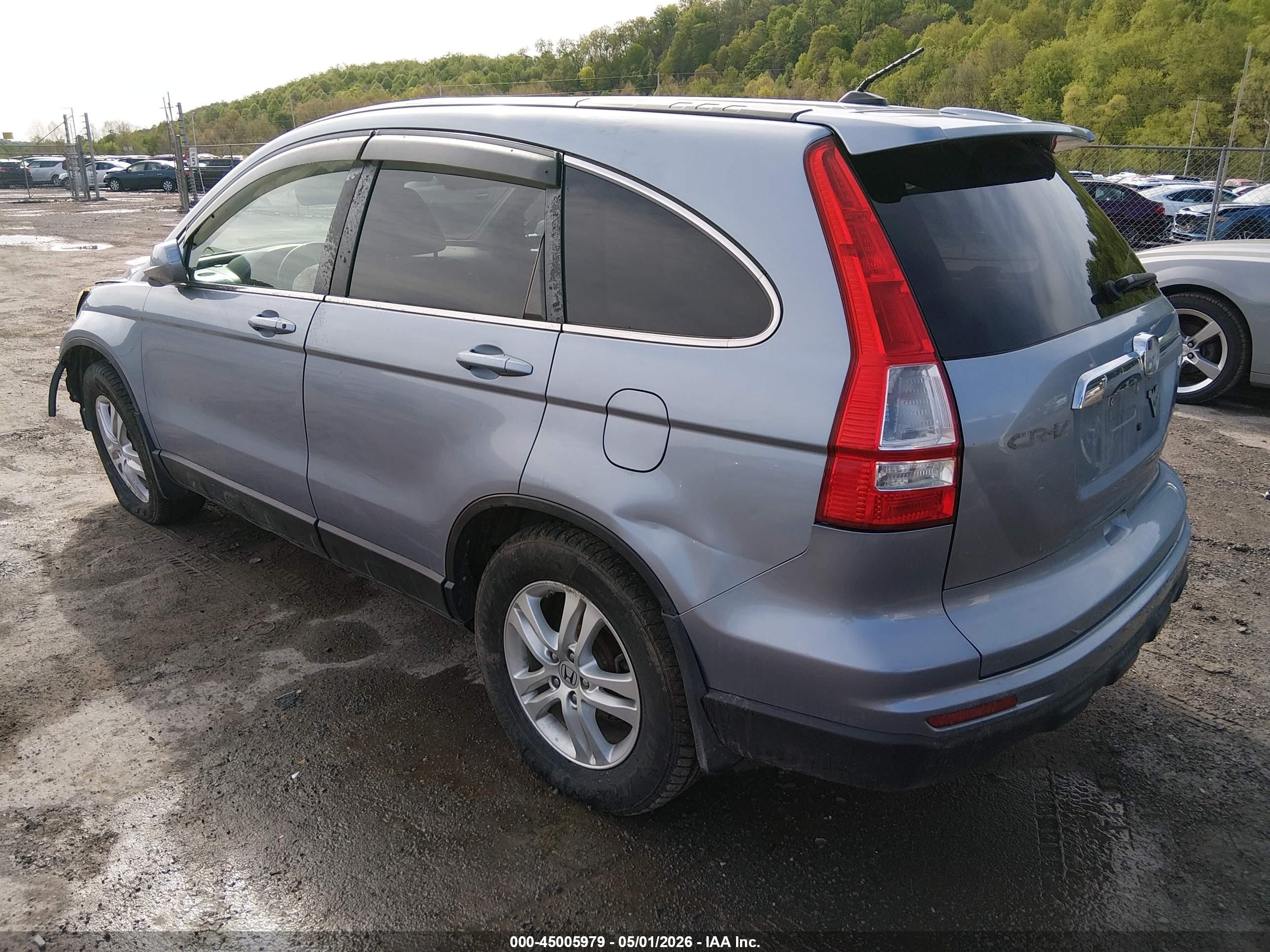 2011 Honda Cr-v Ex-l Blue vin: 5J6RE4H75BL017180