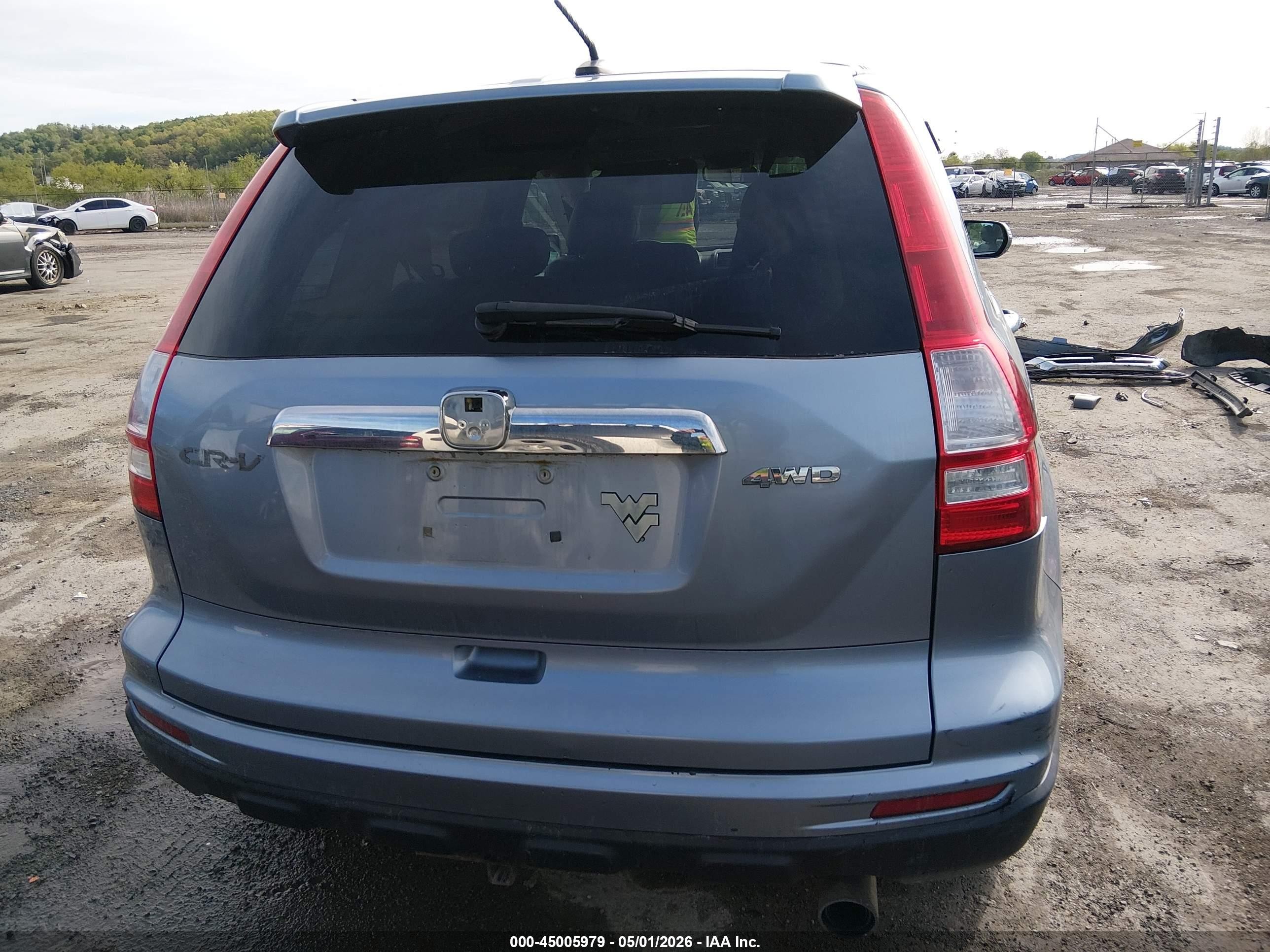 2011 Honda Cr-v Ex-l Blue vin: 5J6RE4H75BL017180